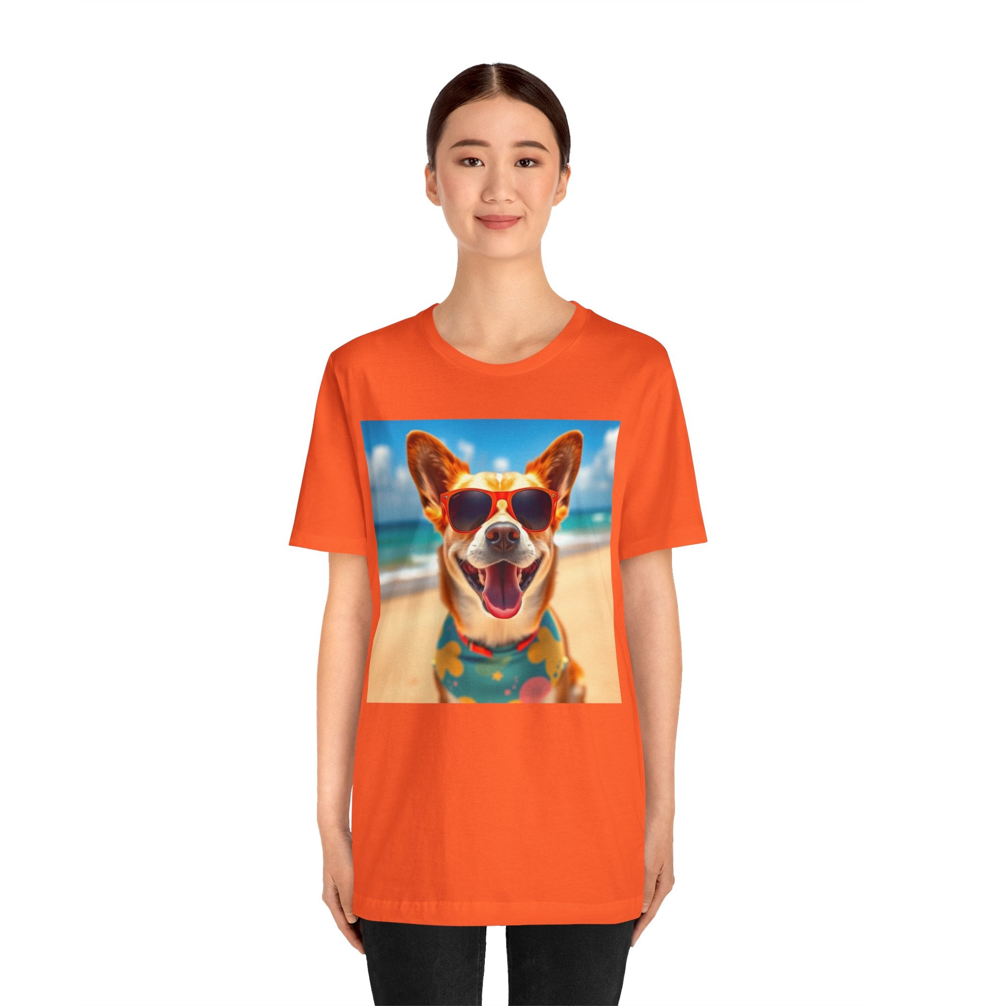 Happy Pup Beach Vibes Unisex Short Sleeve Tee