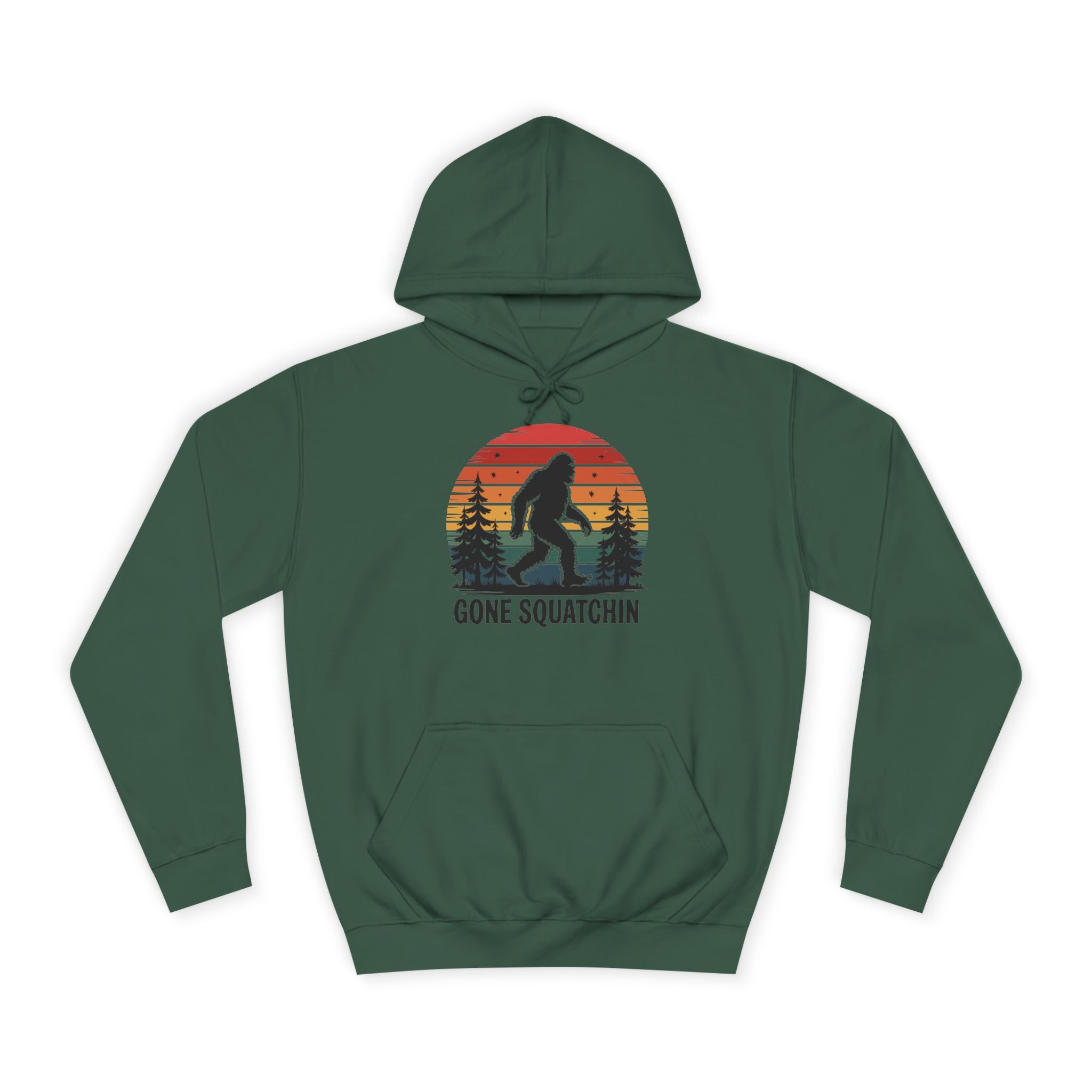 Retro Bigfoot Hoodie - "Gone Squatchin"
