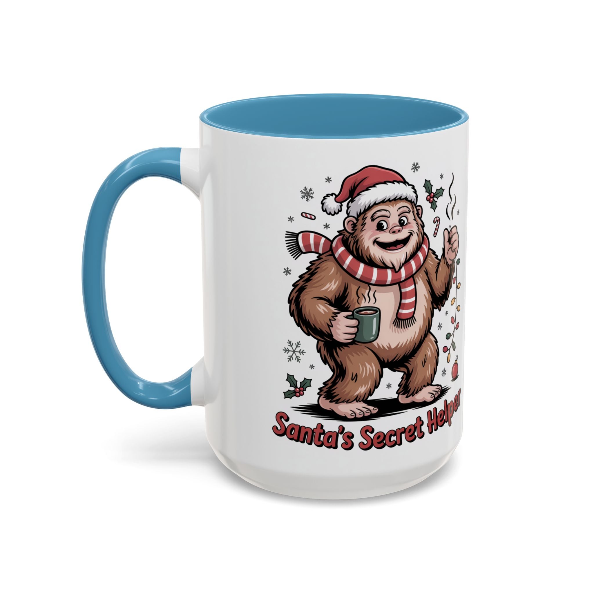 Christmas Coffee Mug with Santa and Reindeer