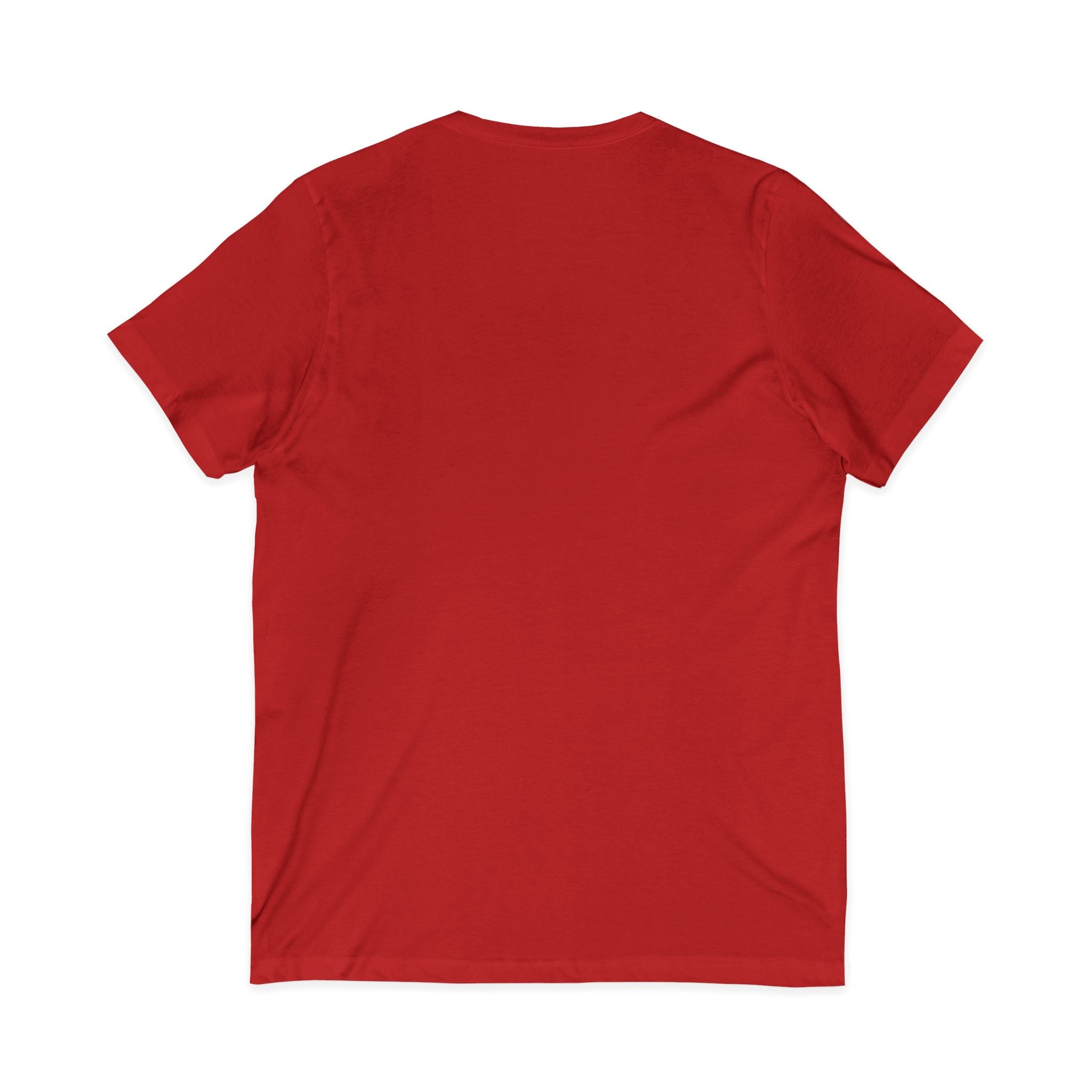 Cat Lover's V-Neck Tee with Playful Design