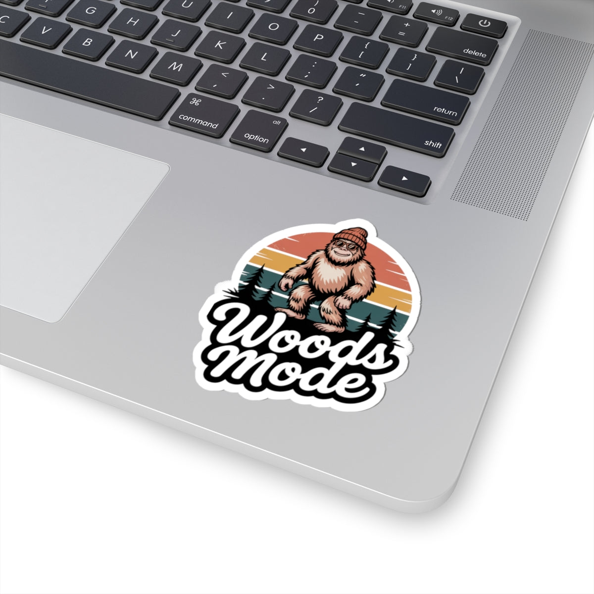 Woods Mode Bigfoot Kiss-Cut Stickers - Perfect for Nature Lovers