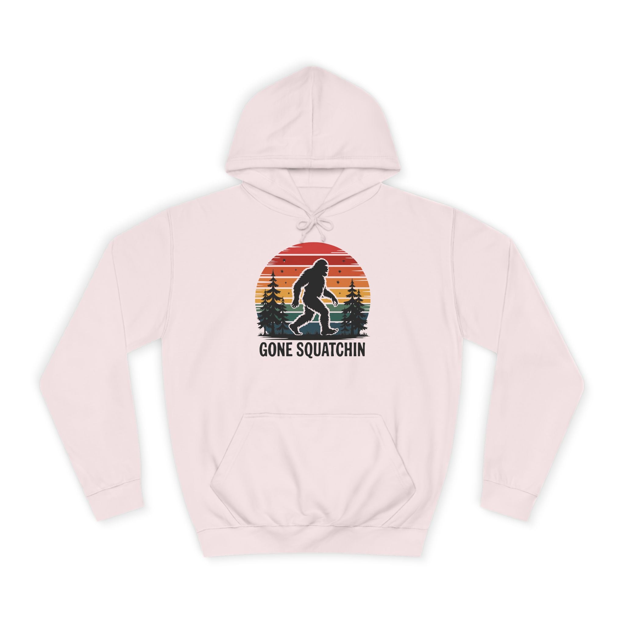 Retro Bigfoot Hoodie - "Gone Squatchin"