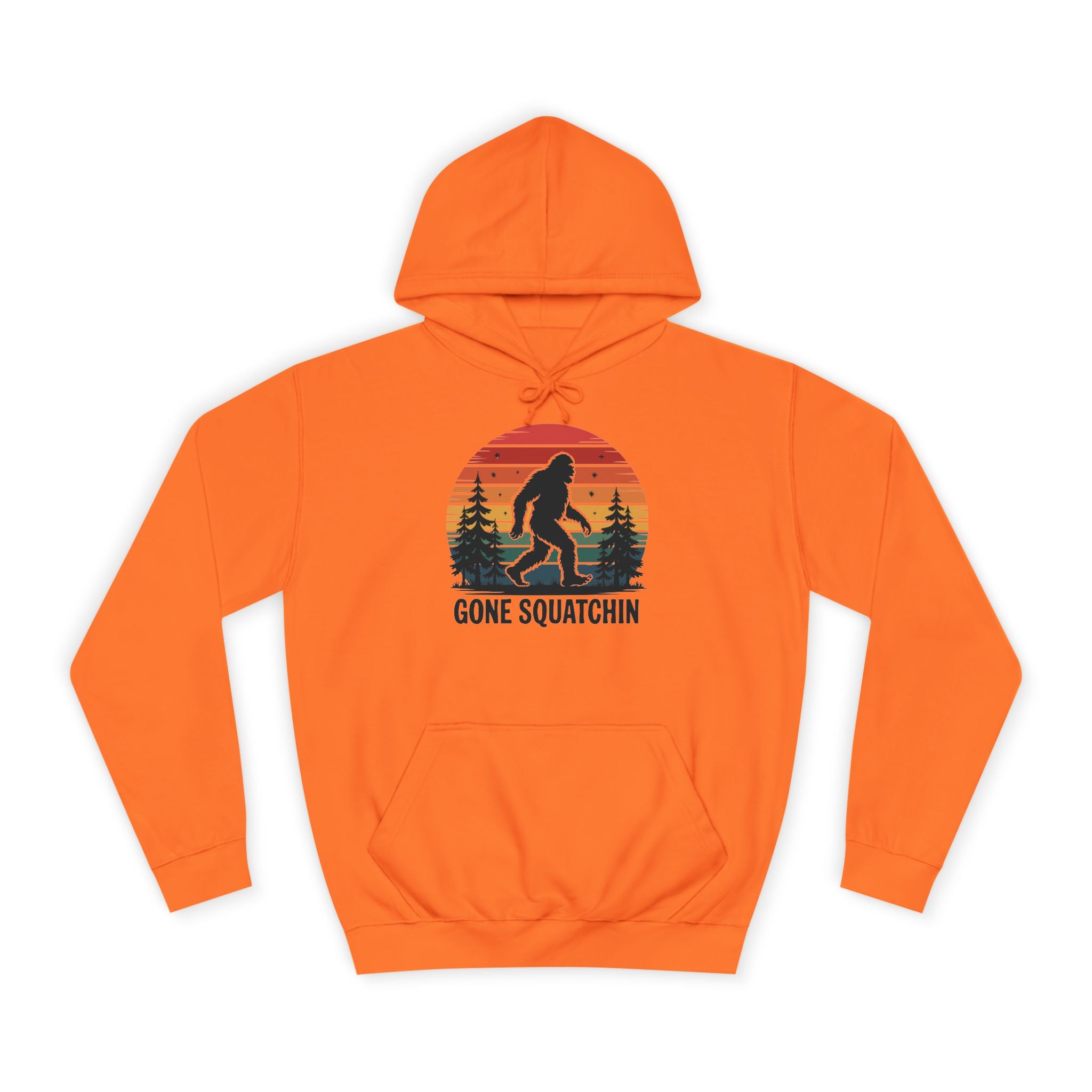 Retro Bigfoot Hoodie - "Gone Squatchin"