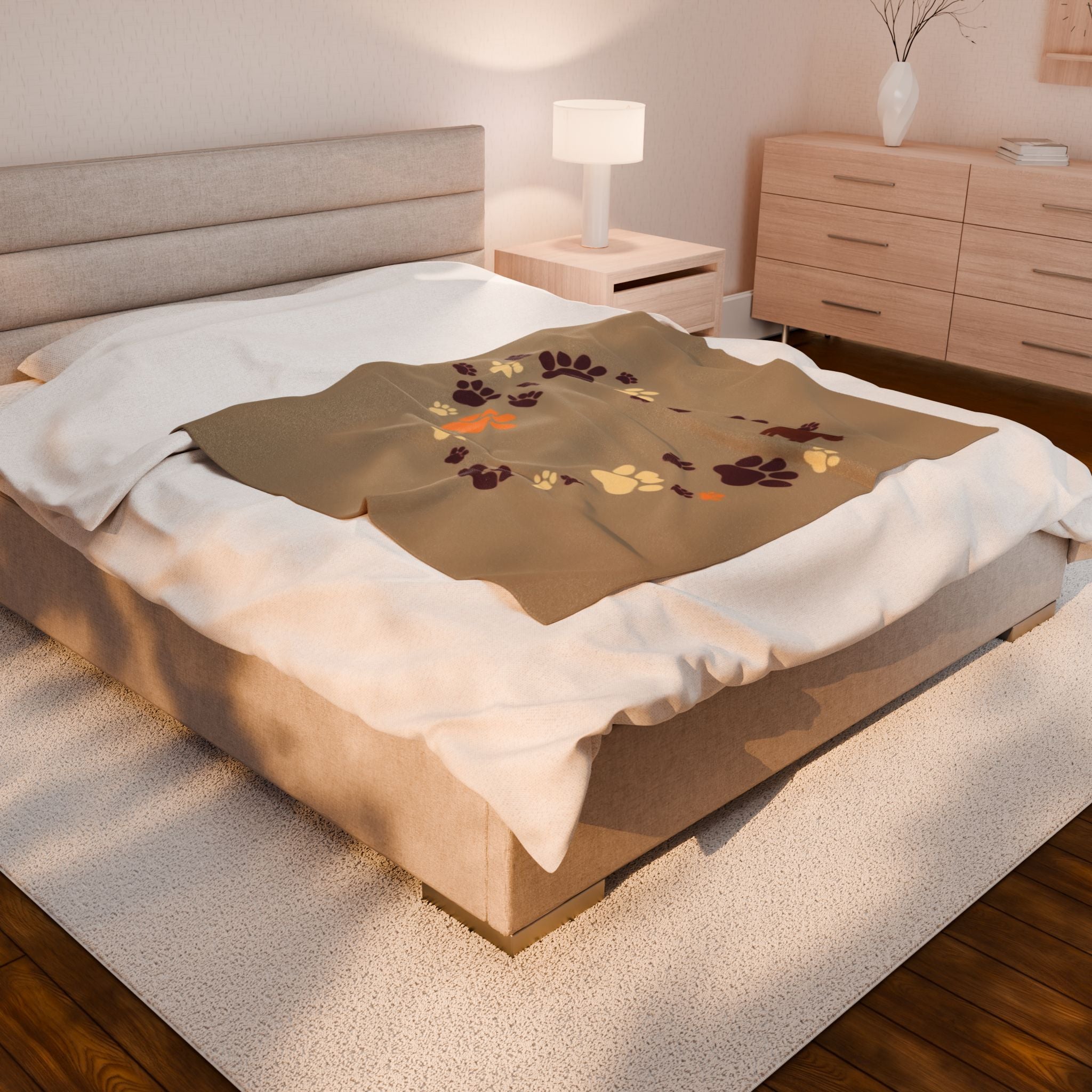 Cozy Pet Love Velveteen Plush Blanket