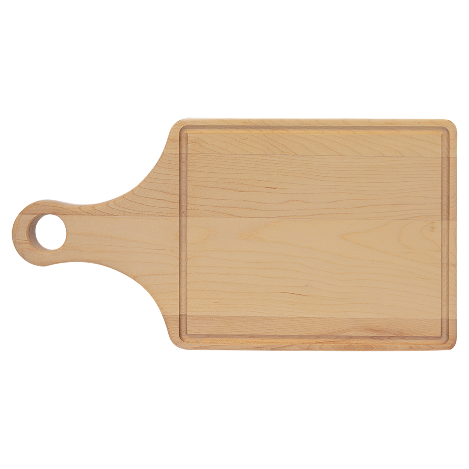Engraved Wooden Cutting Board - Bigfoot Fishing Design