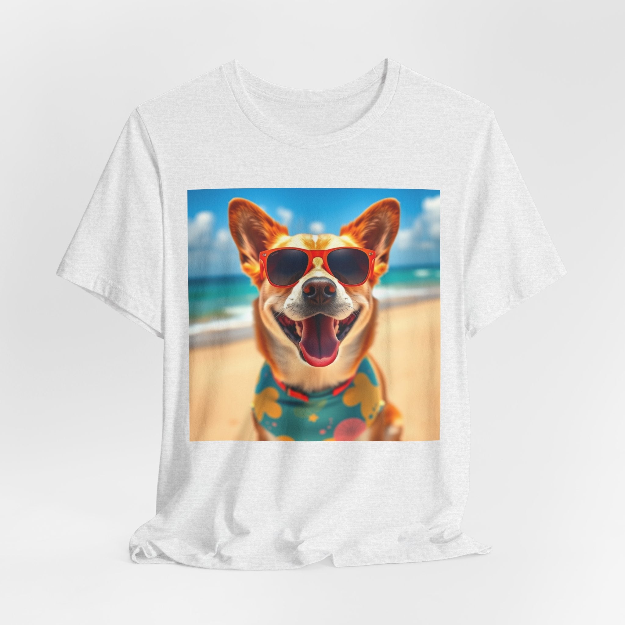 Happy Pup Beach Vibes Unisex Short Sleeve Tee