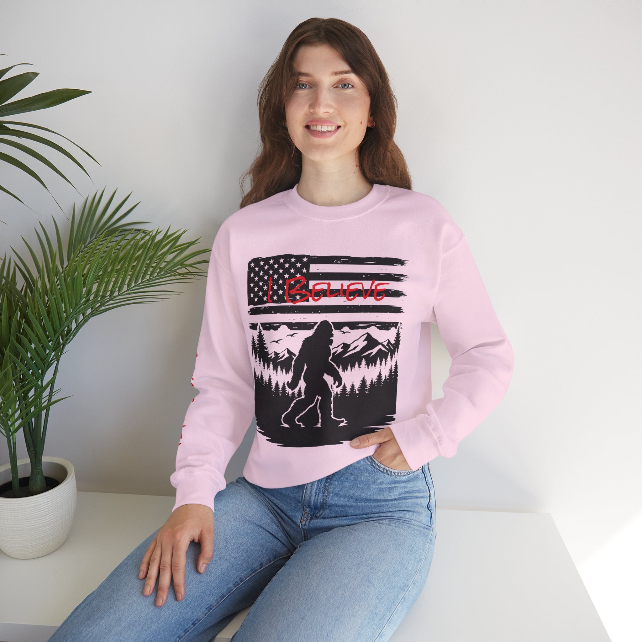 Bigfoot Believer Unisex Crewneck Sweatshirt