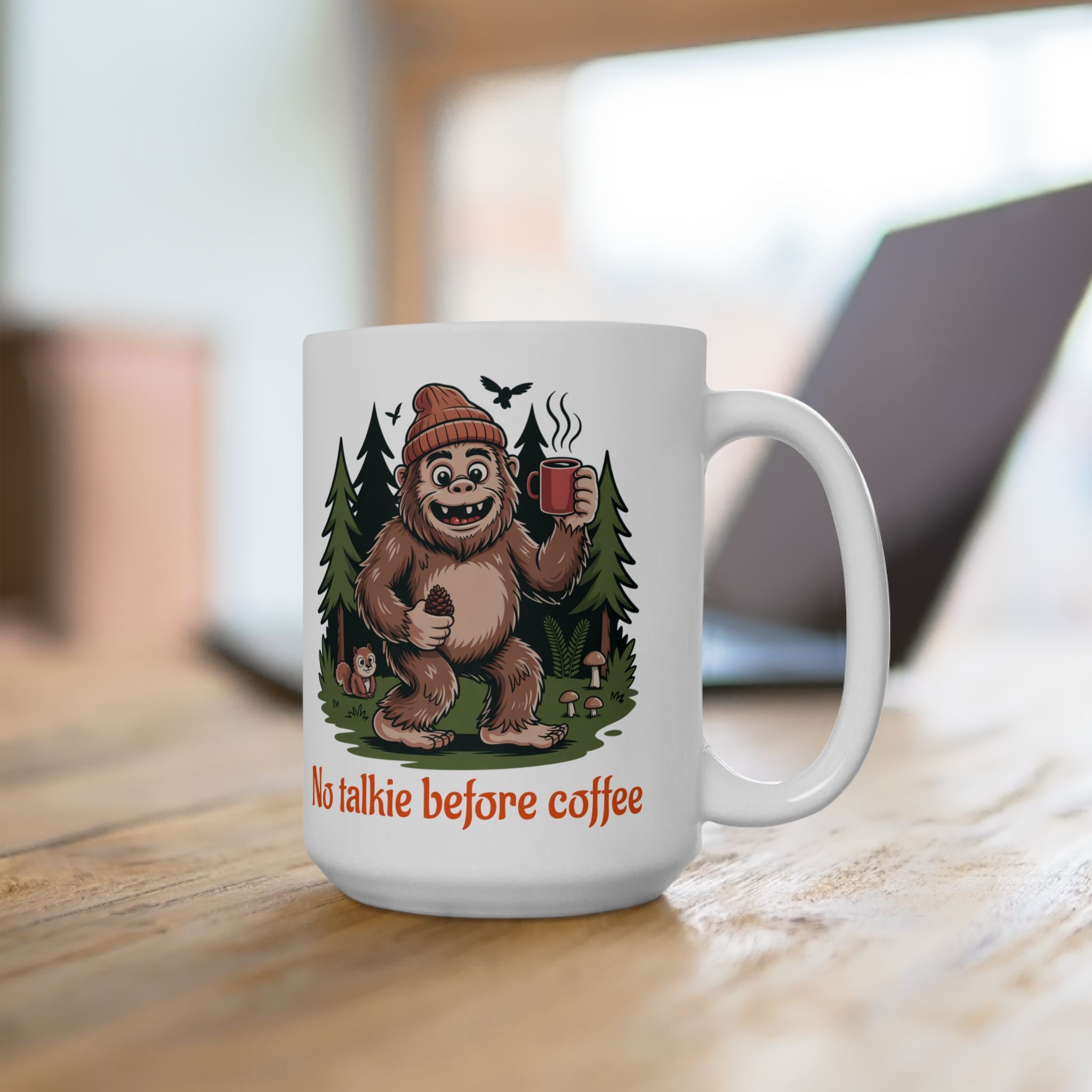 Funny Camping Mug - ‘No Talking Before Coffee’ 11oz & 15oz