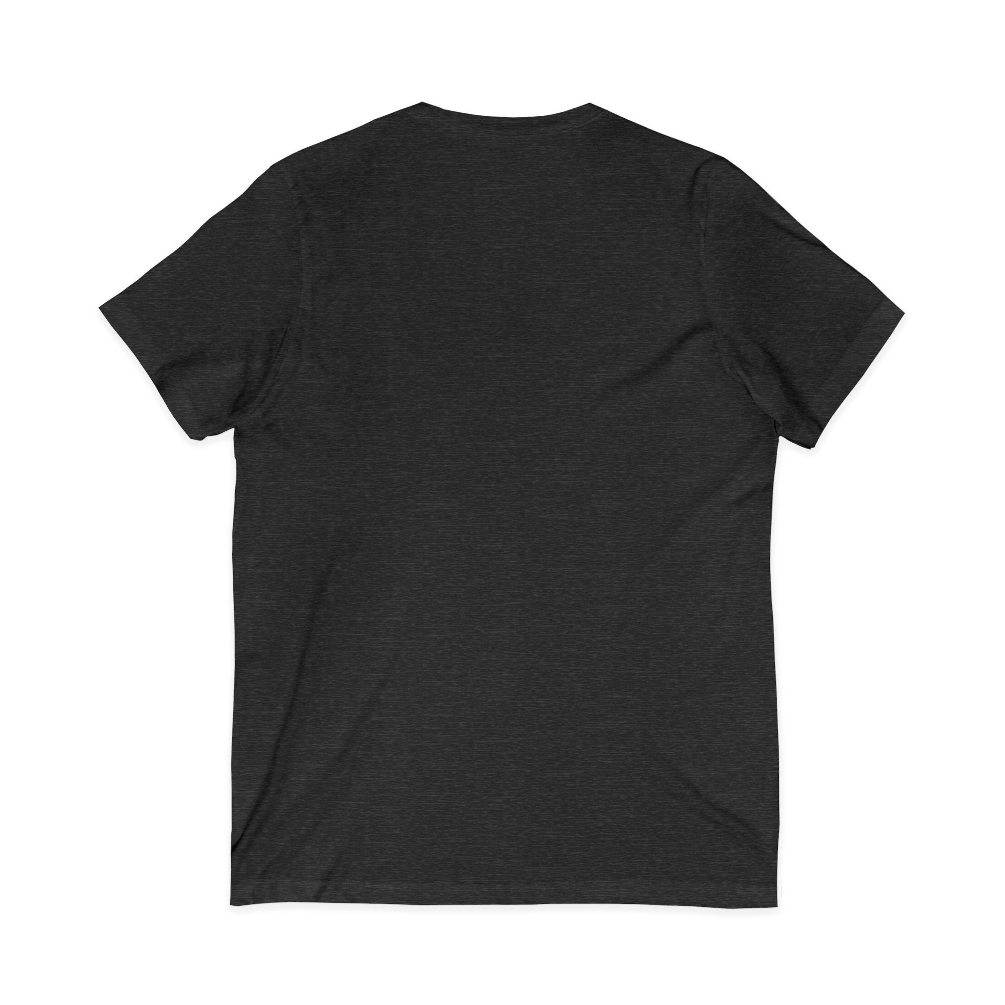 Cat Lover's V-Neck Tee with Playful Design