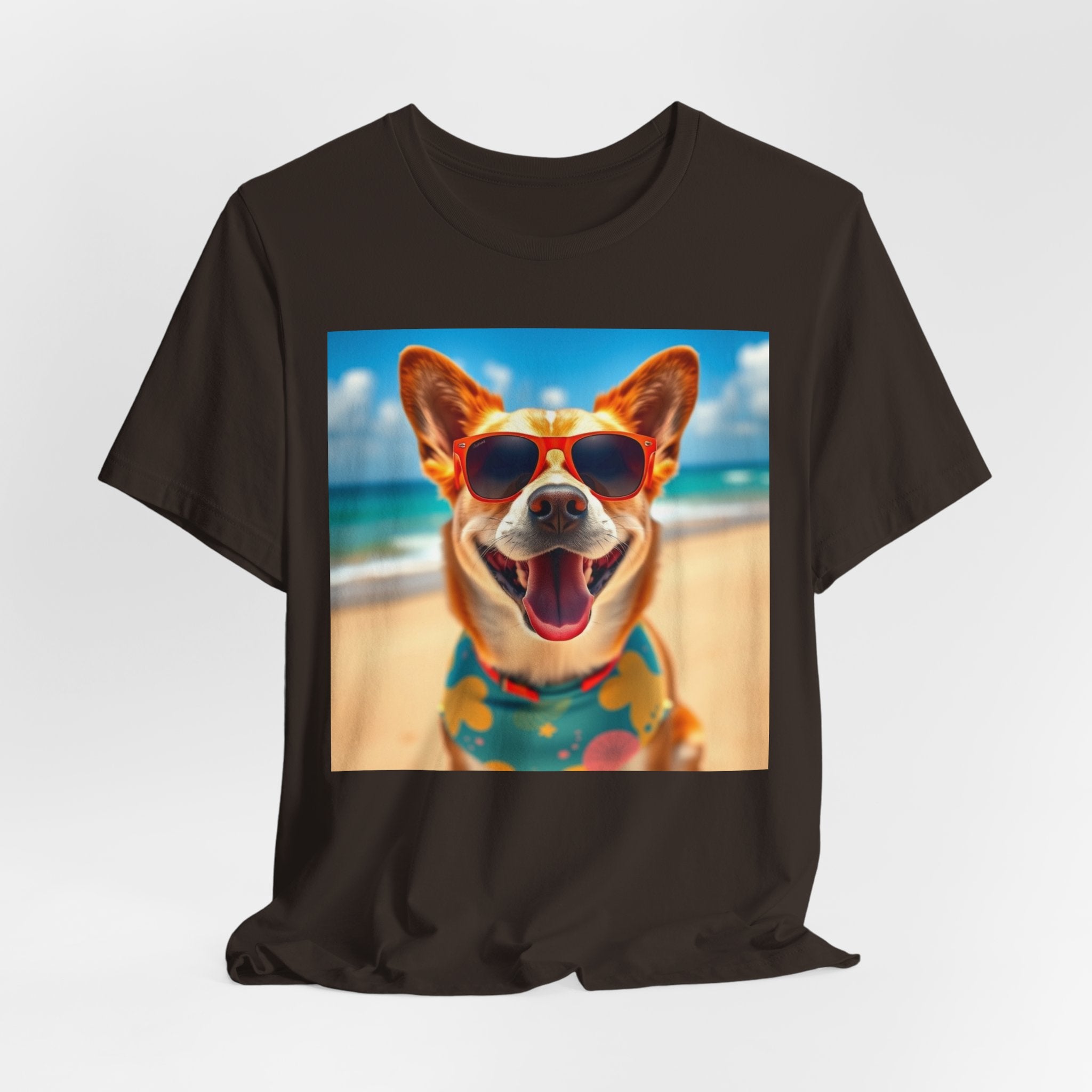 Happy Pup Beach Vibes Unisex Short Sleeve Tee