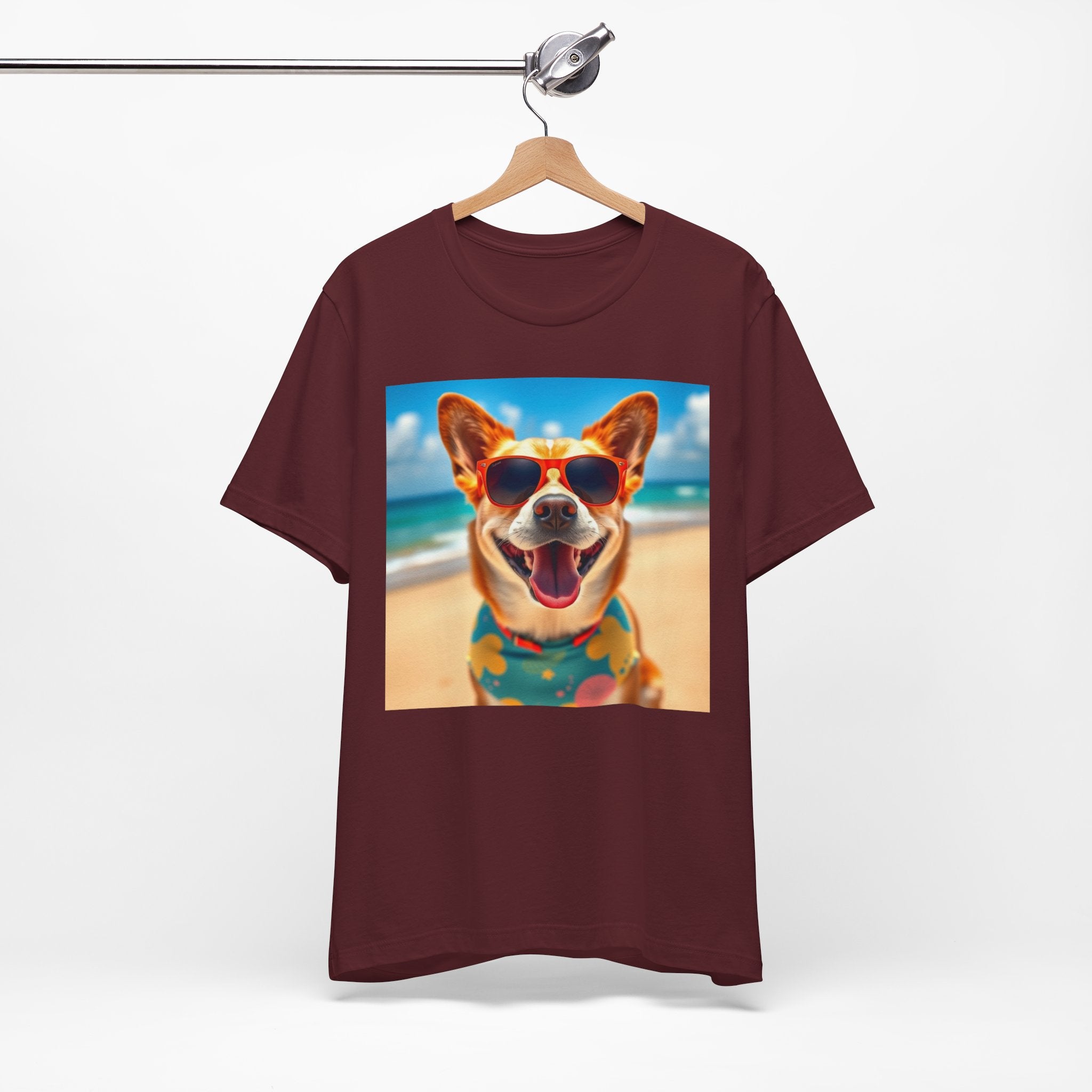 Happy Pup Beach Vibes Unisex Short Sleeve Tee