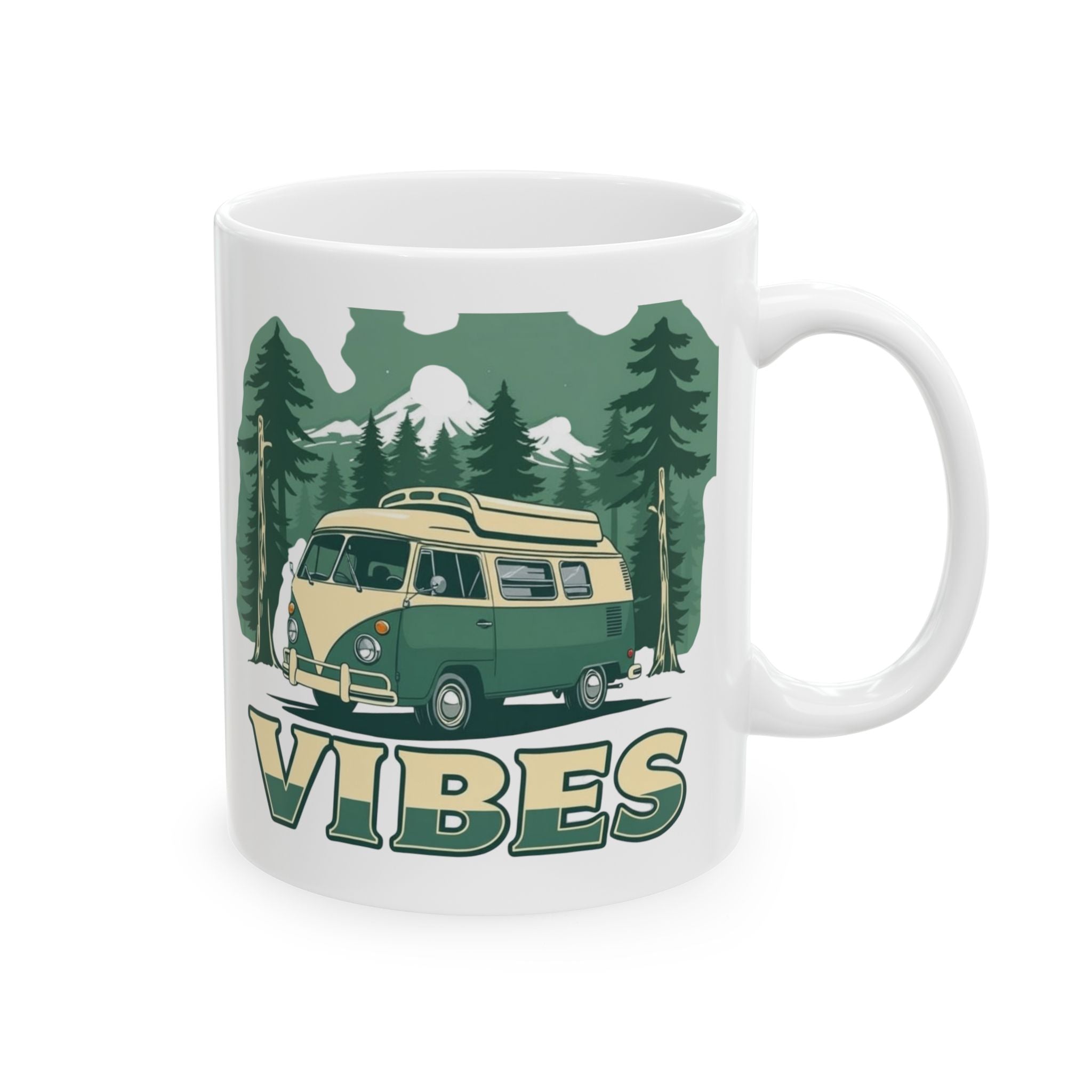 Vintage Camping Ceramic Mug - Perfect for Nature Lovers