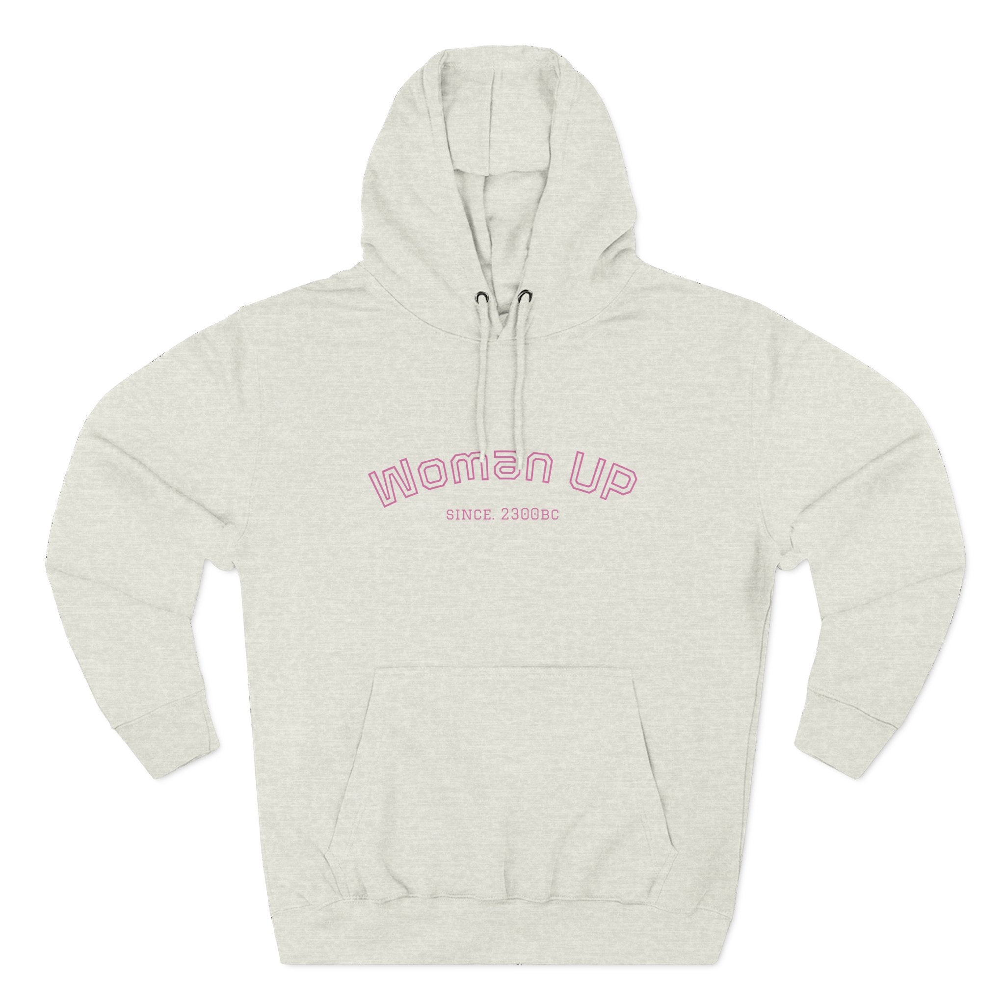 Empowering Women's Fleece Hoodie - 'Woman Up' & 'We Can Do It!' Designs