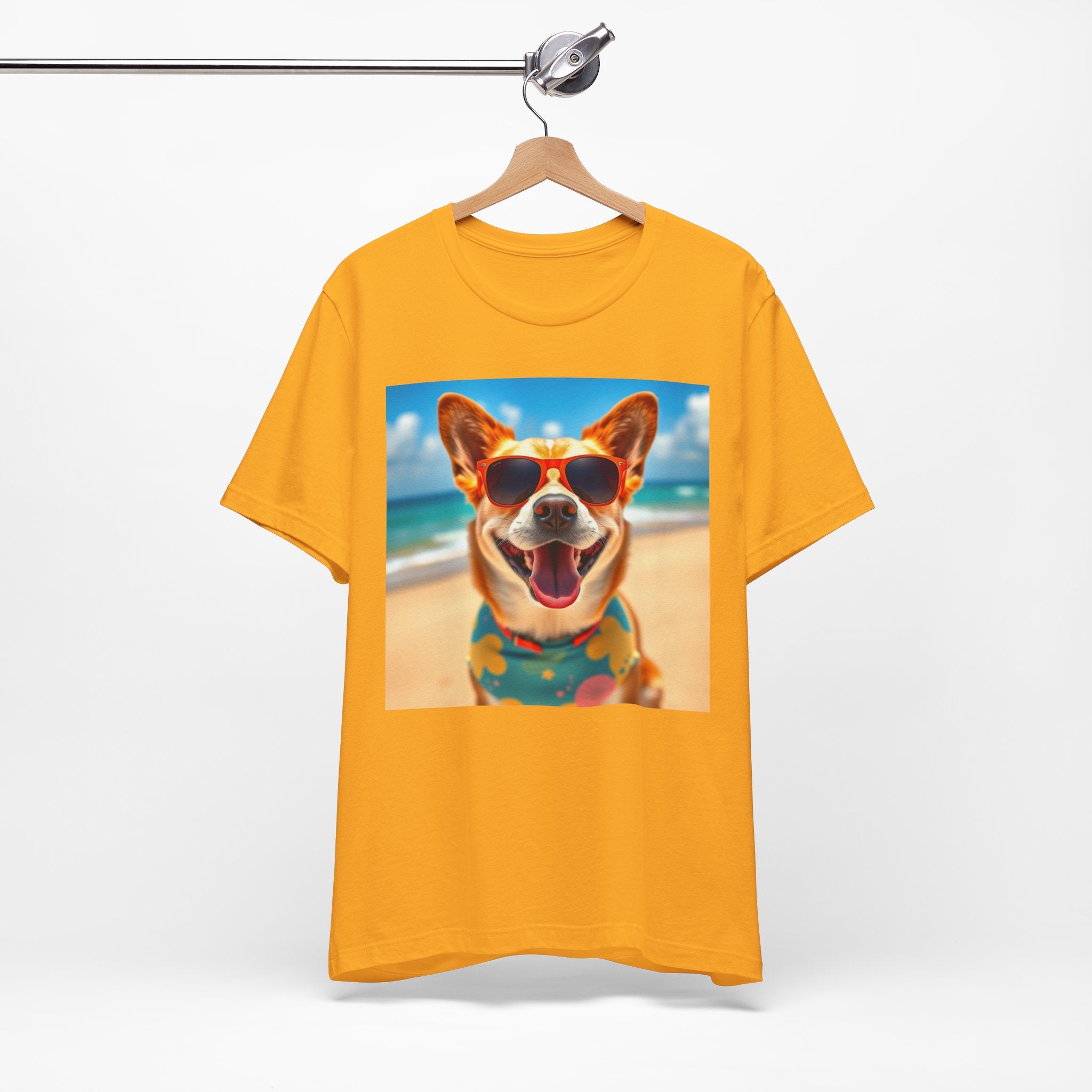 Happy Pup Beach Vibes Unisex Short Sleeve Tee