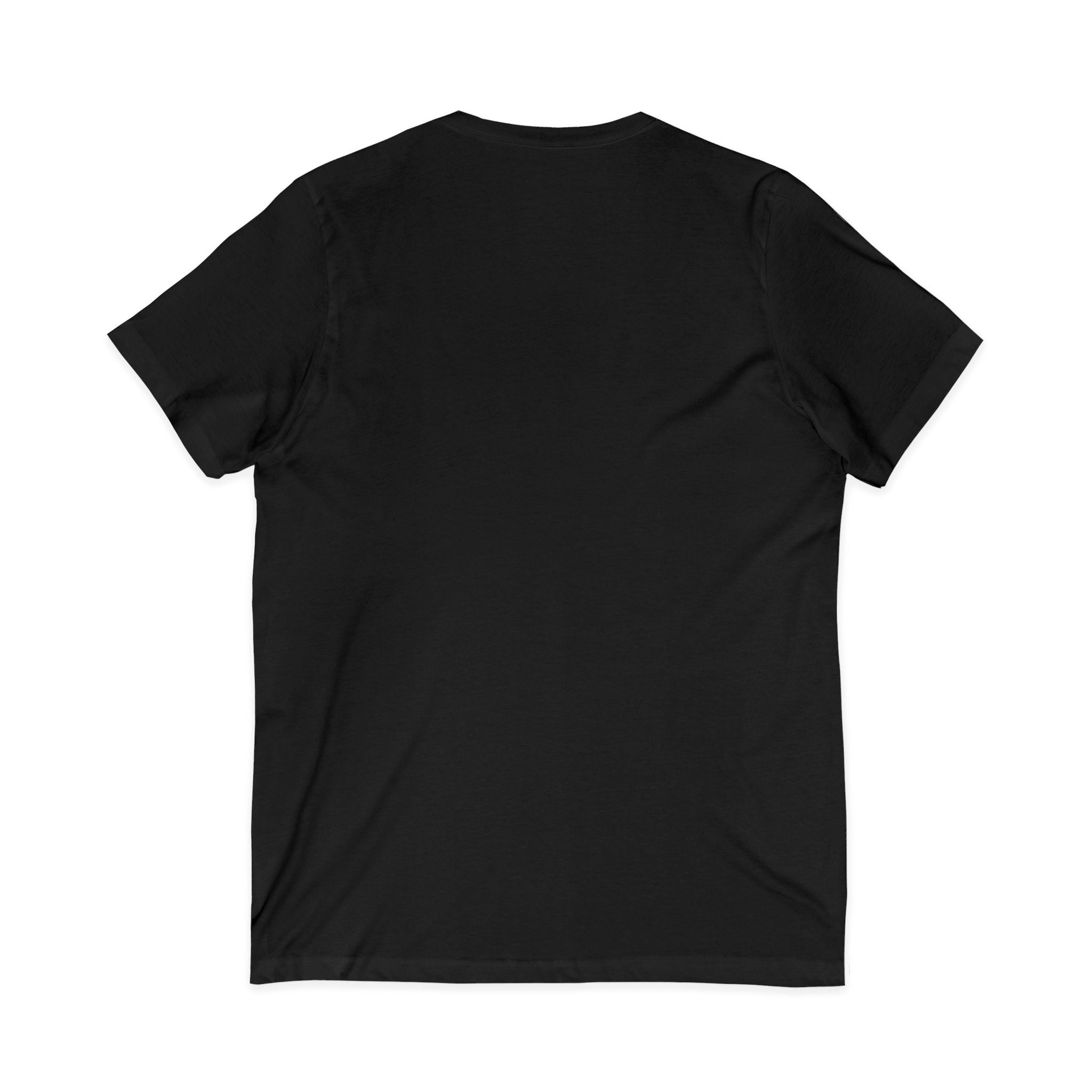 Cat Lover's V-Neck Tee with Playful Design