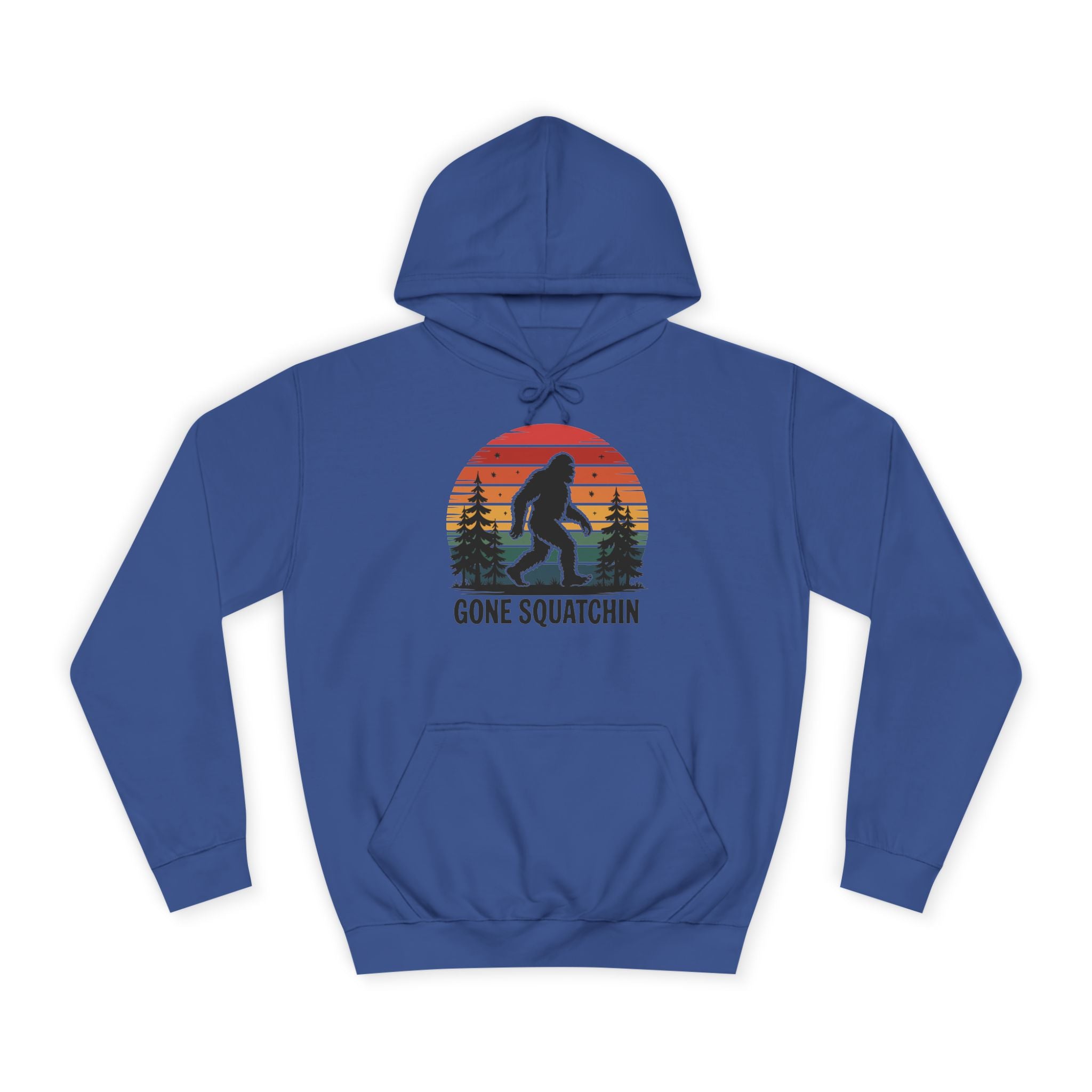 Retro Bigfoot Hoodie - "Gone Squatchin"