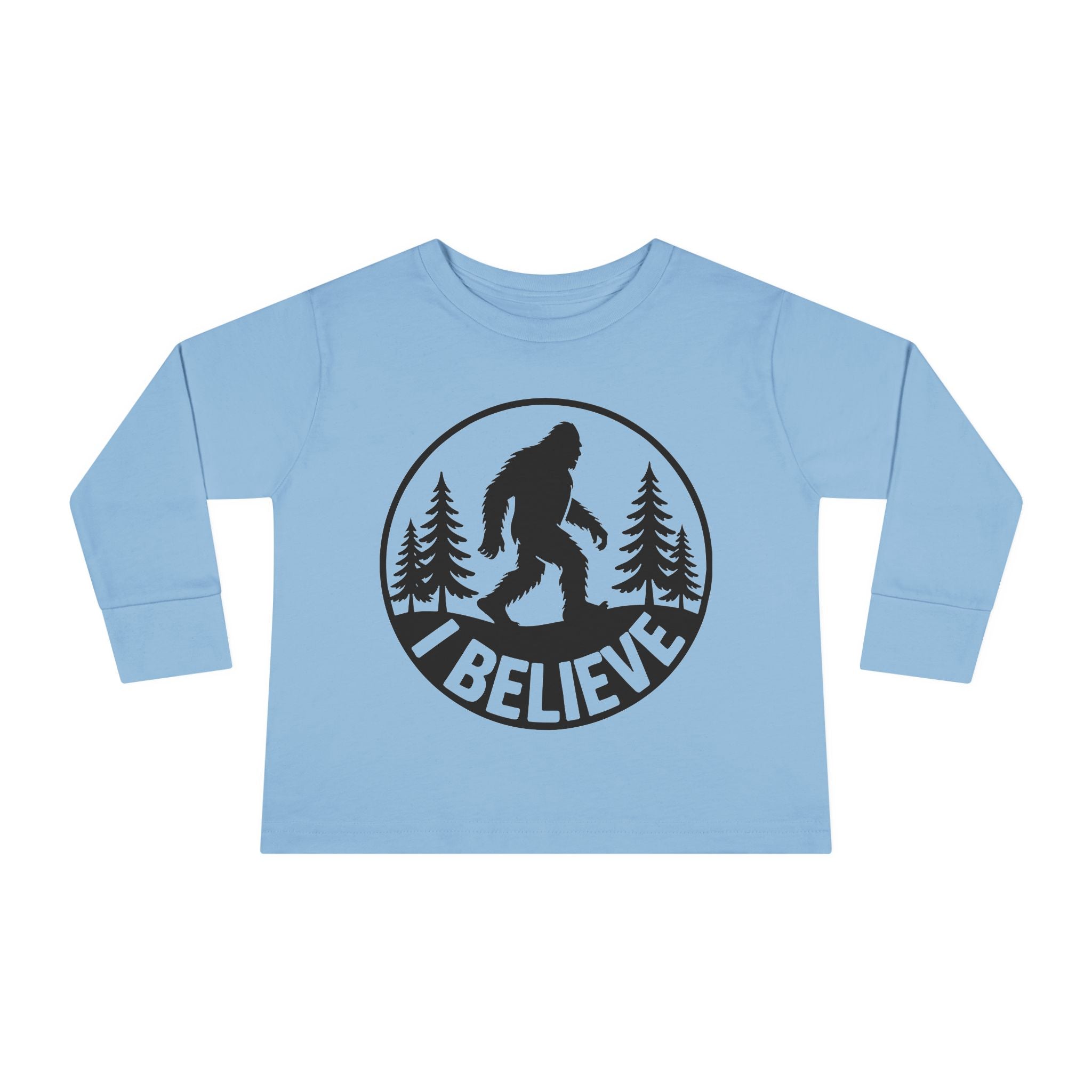 I Believe Bigfoot Toddler Long Sleeve Tee