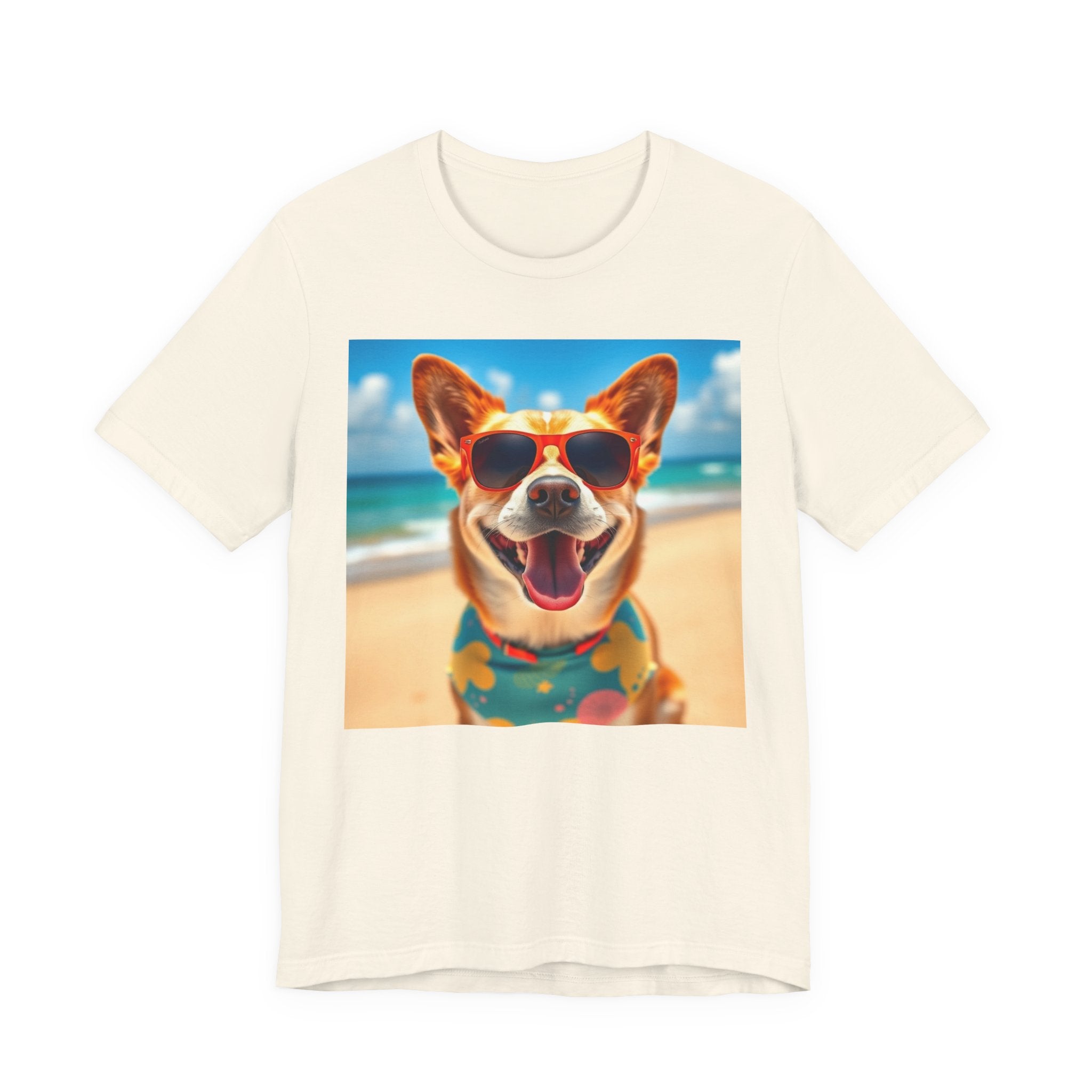 Happy Pup Beach Vibes Unisex Short Sleeve Tee