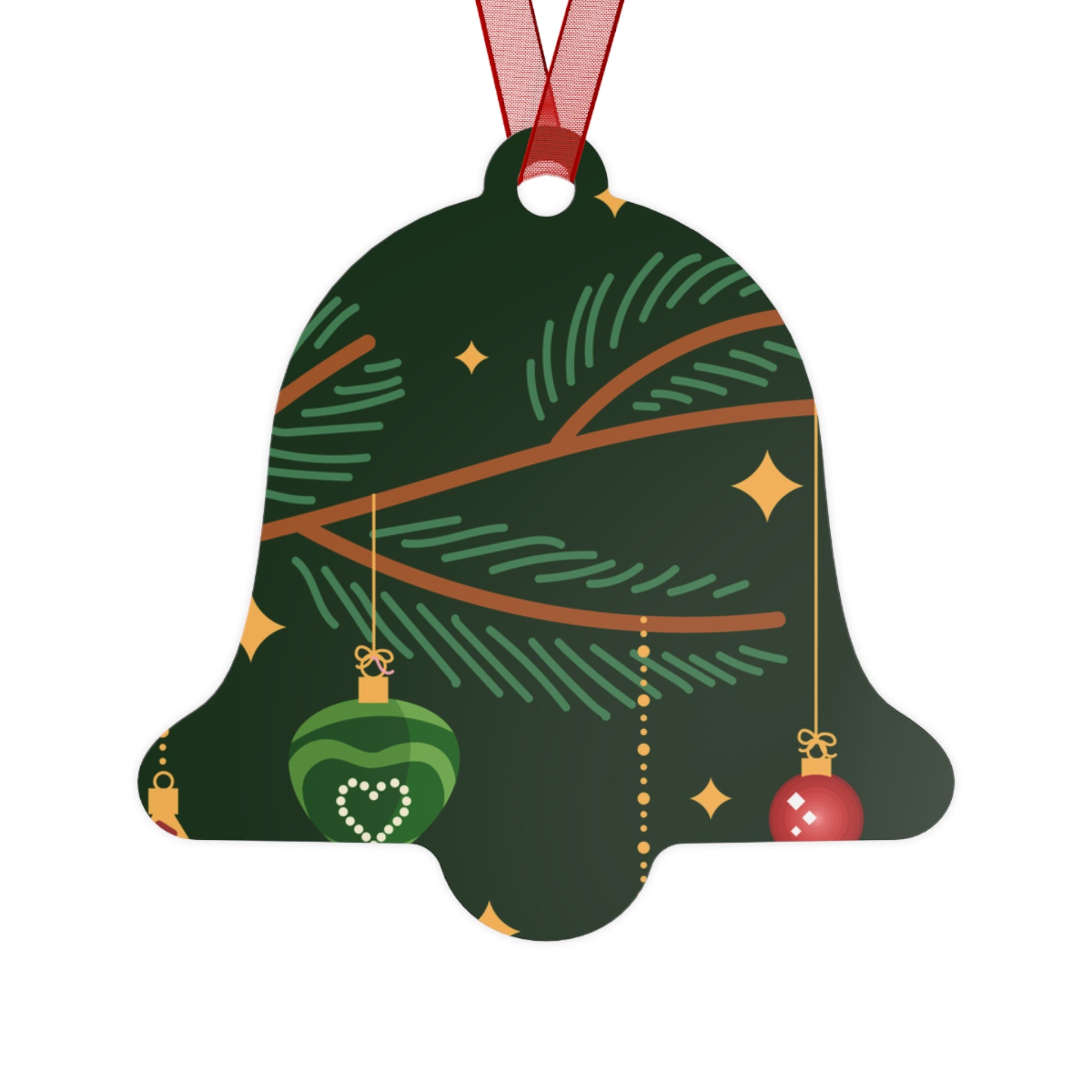 Festive Metal Ornaments Set - Merry Christmas & Holiday Decor with sasquatch