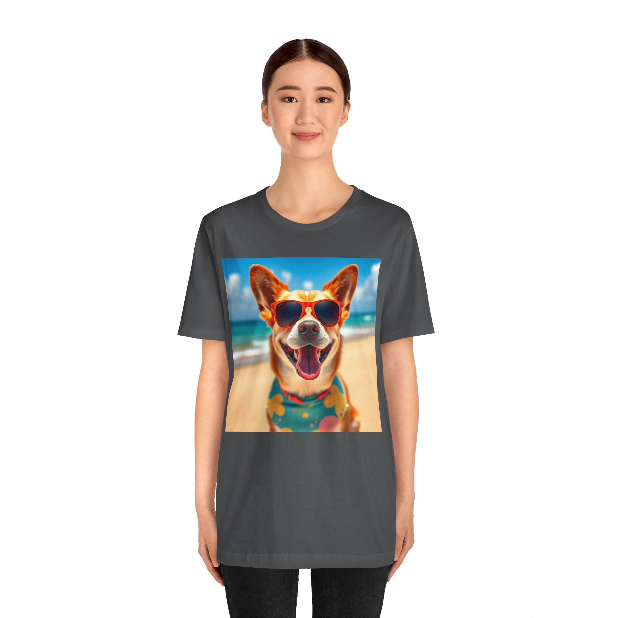 Happy Pup Beach Vibes Unisex Short Sleeve Tee