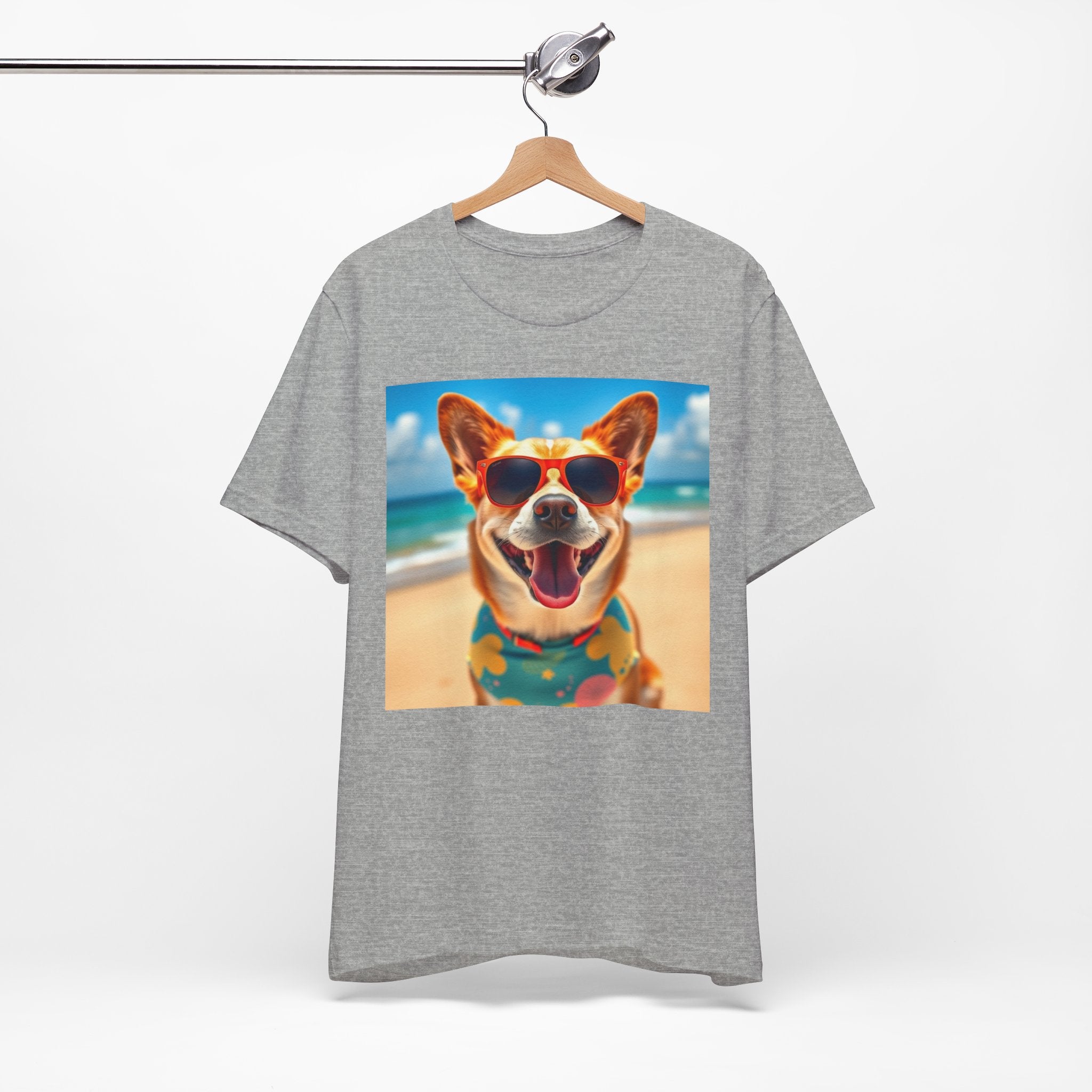 Happy Pup Beach Vibes Unisex Short Sleeve Tee