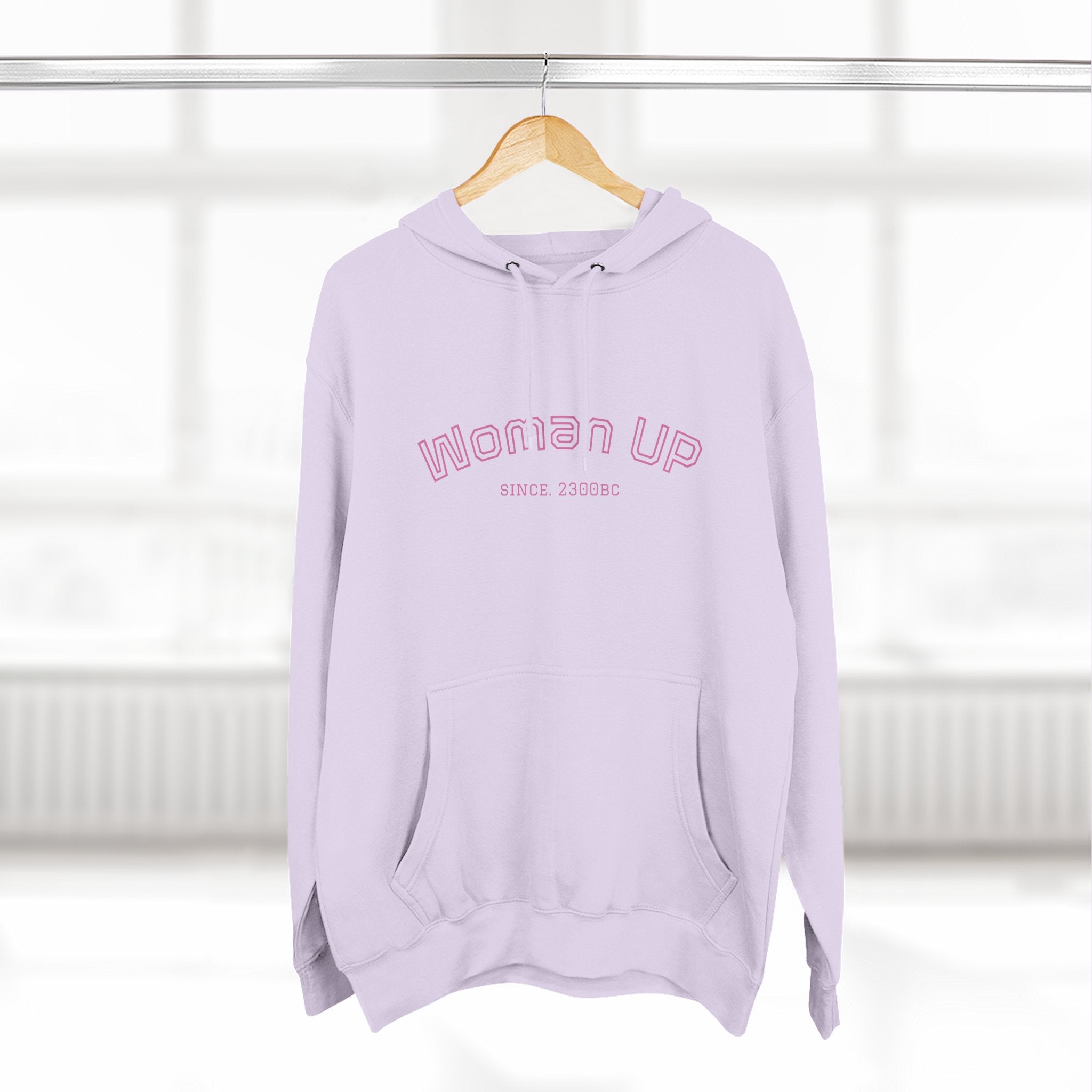 Empowering Women's Fleece Hoodie - 'Woman Up' & 'We Can Do It!' Designs