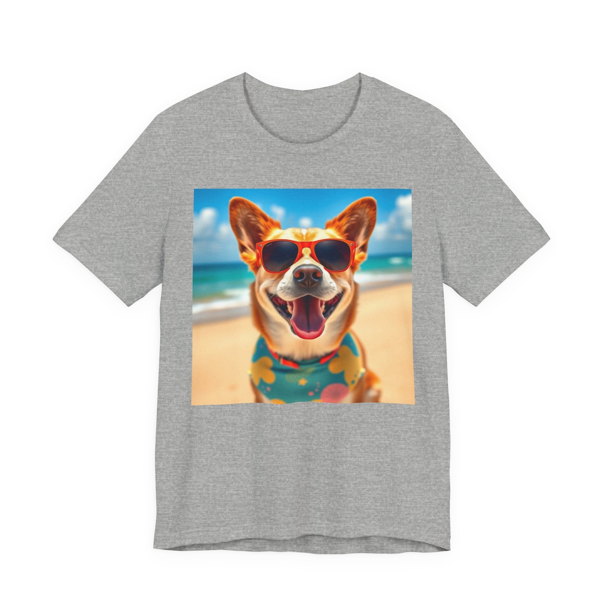 Happy Pup Beach Vibes Unisex Short Sleeve Tee