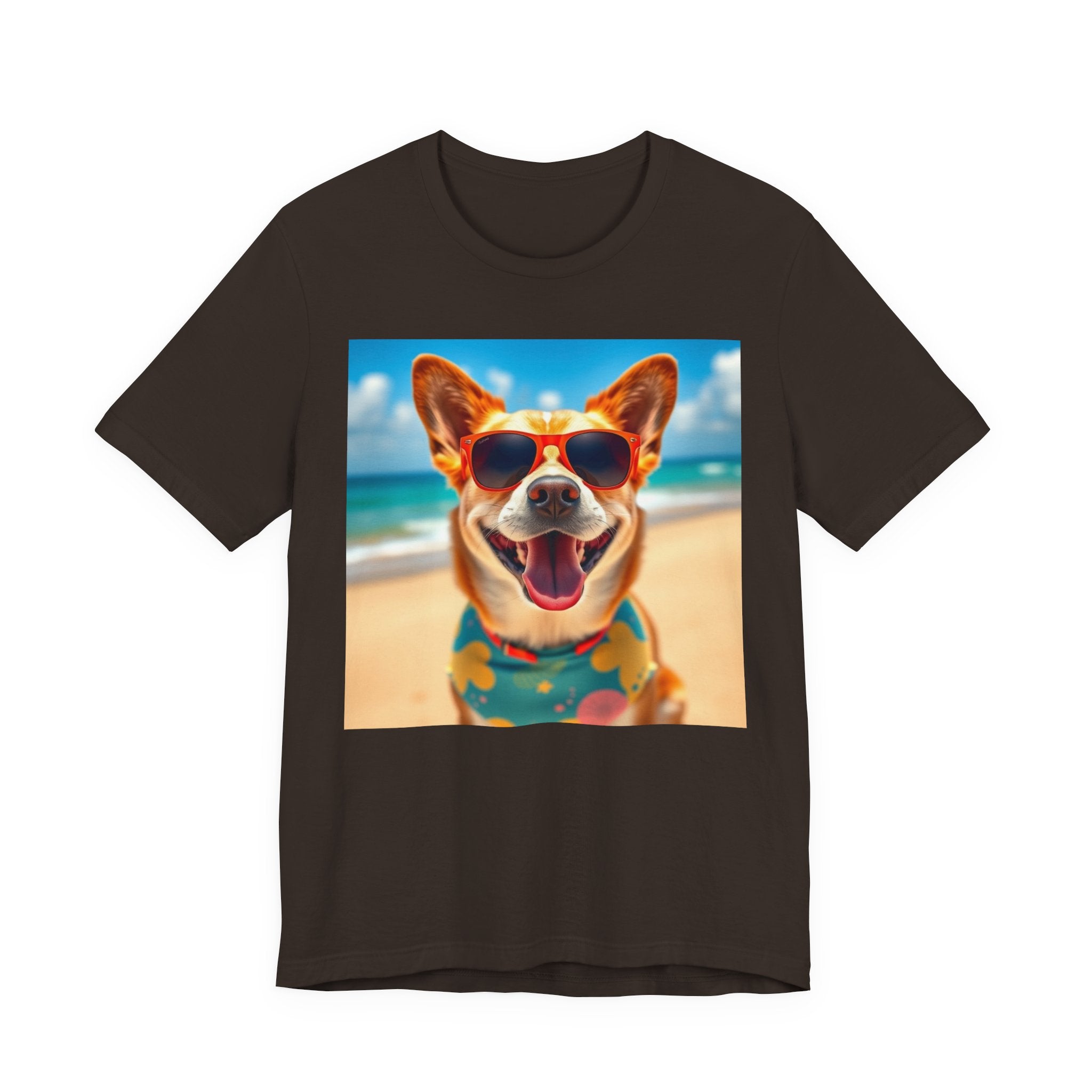Happy Pup Beach Vibes Unisex Short Sleeve Tee