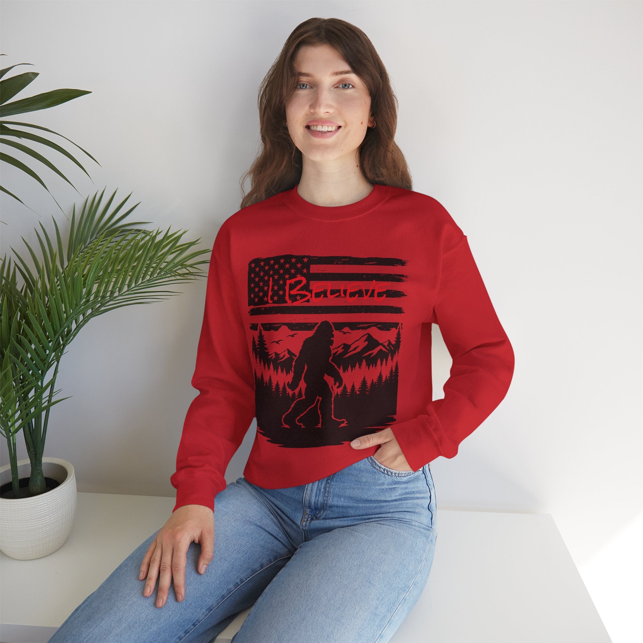 Bigfoot Believer Unisex Crewneck Sweatshirt