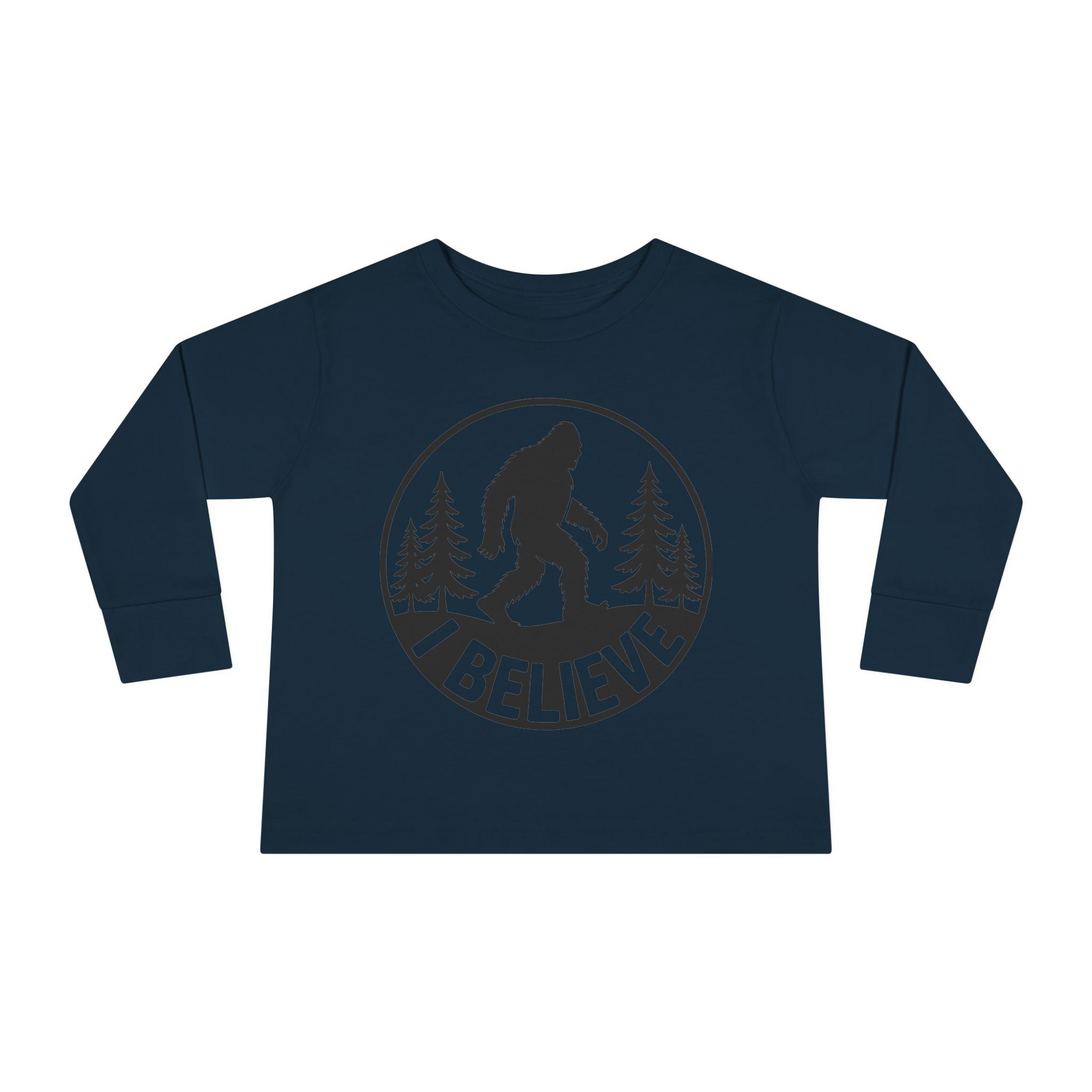 I Believe Bigfoot Toddler Long Sleeve Tee