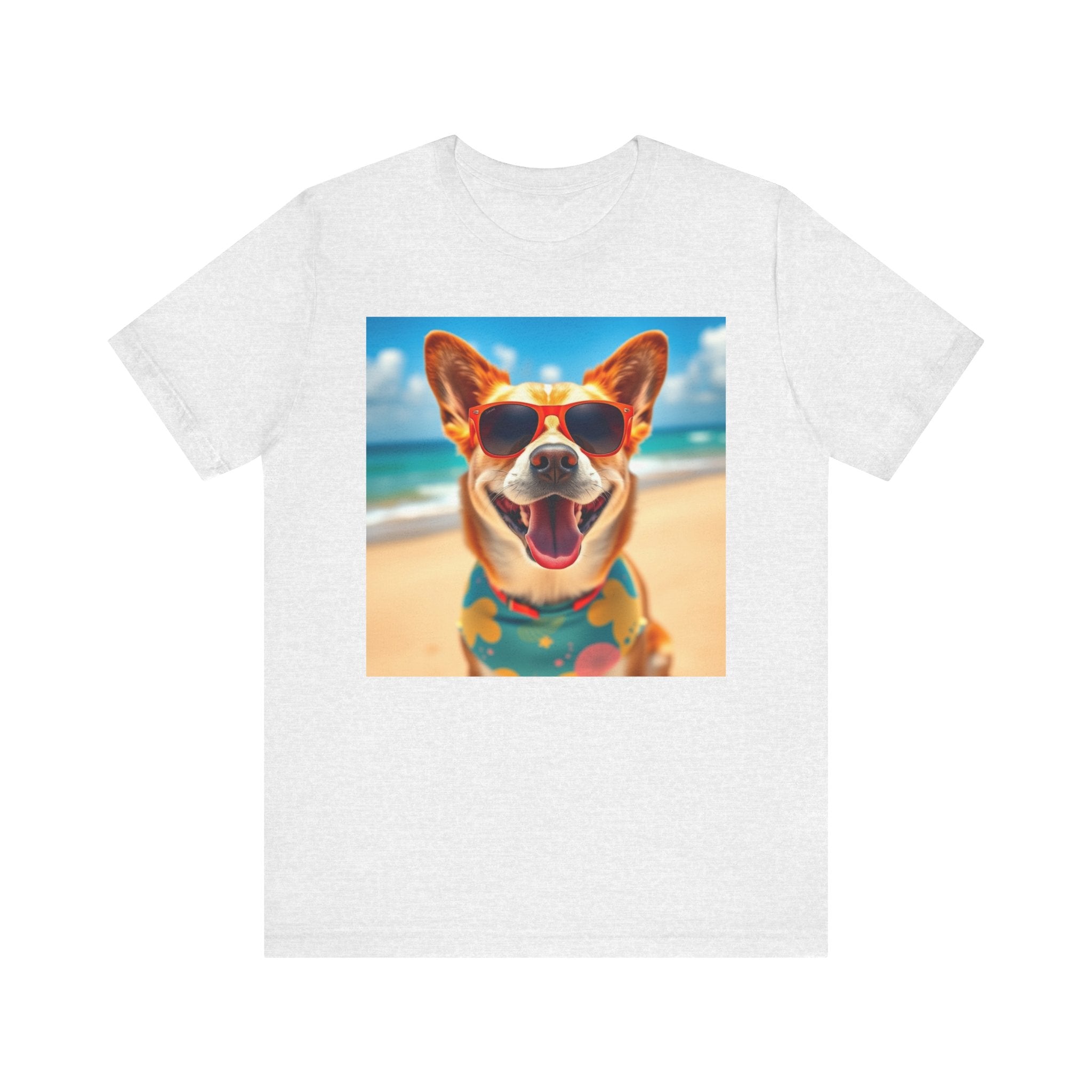 Happy Pup Beach Vibes Unisex Short Sleeve Tee
