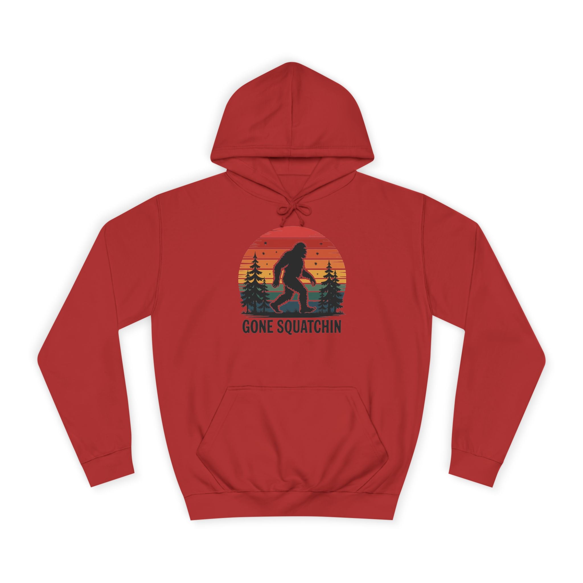 Retro Bigfoot Hoodie - "Gone Squatchin"