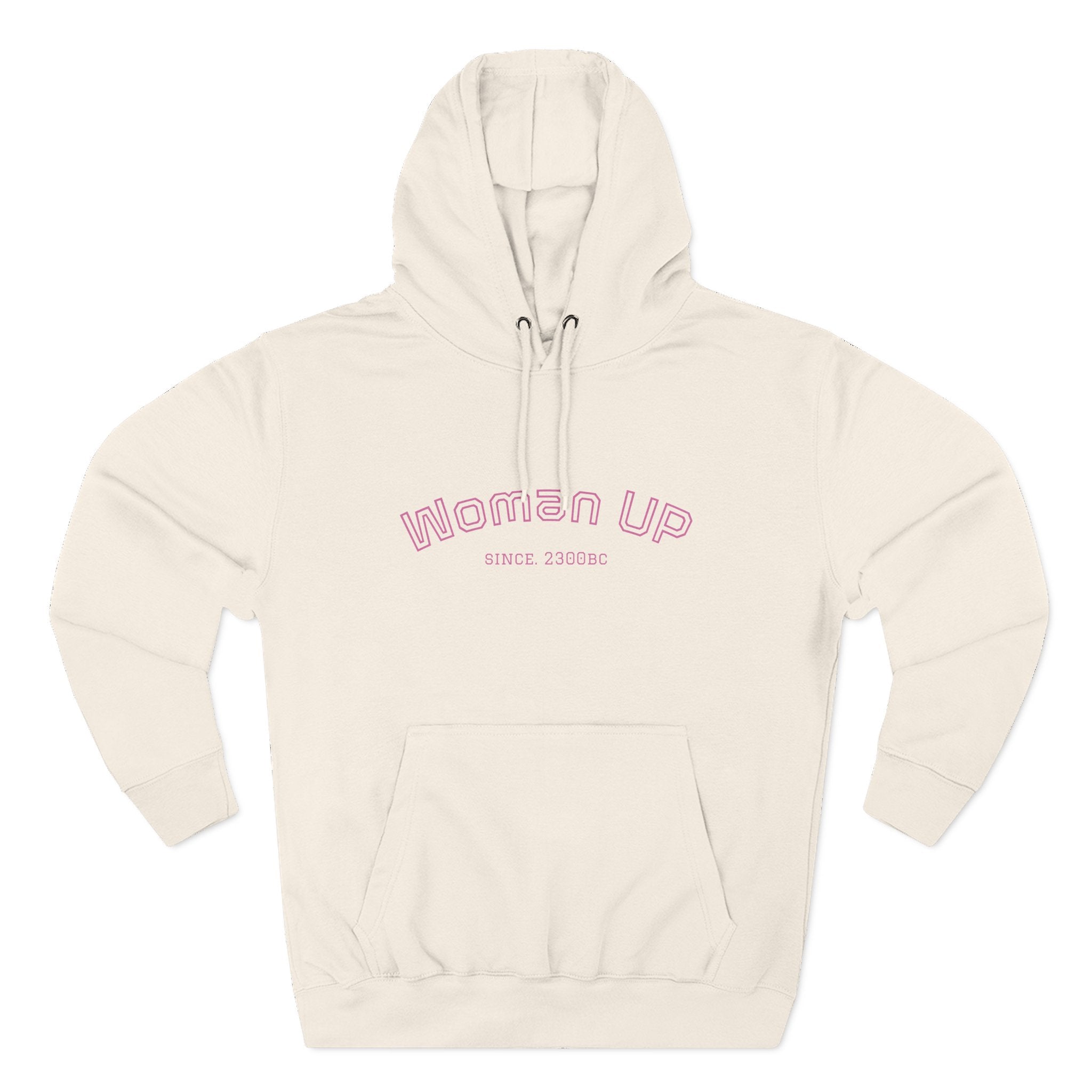Empowering Women's Fleece Hoodie - 'Woman Up' & 'We Can Do It!' Designs
