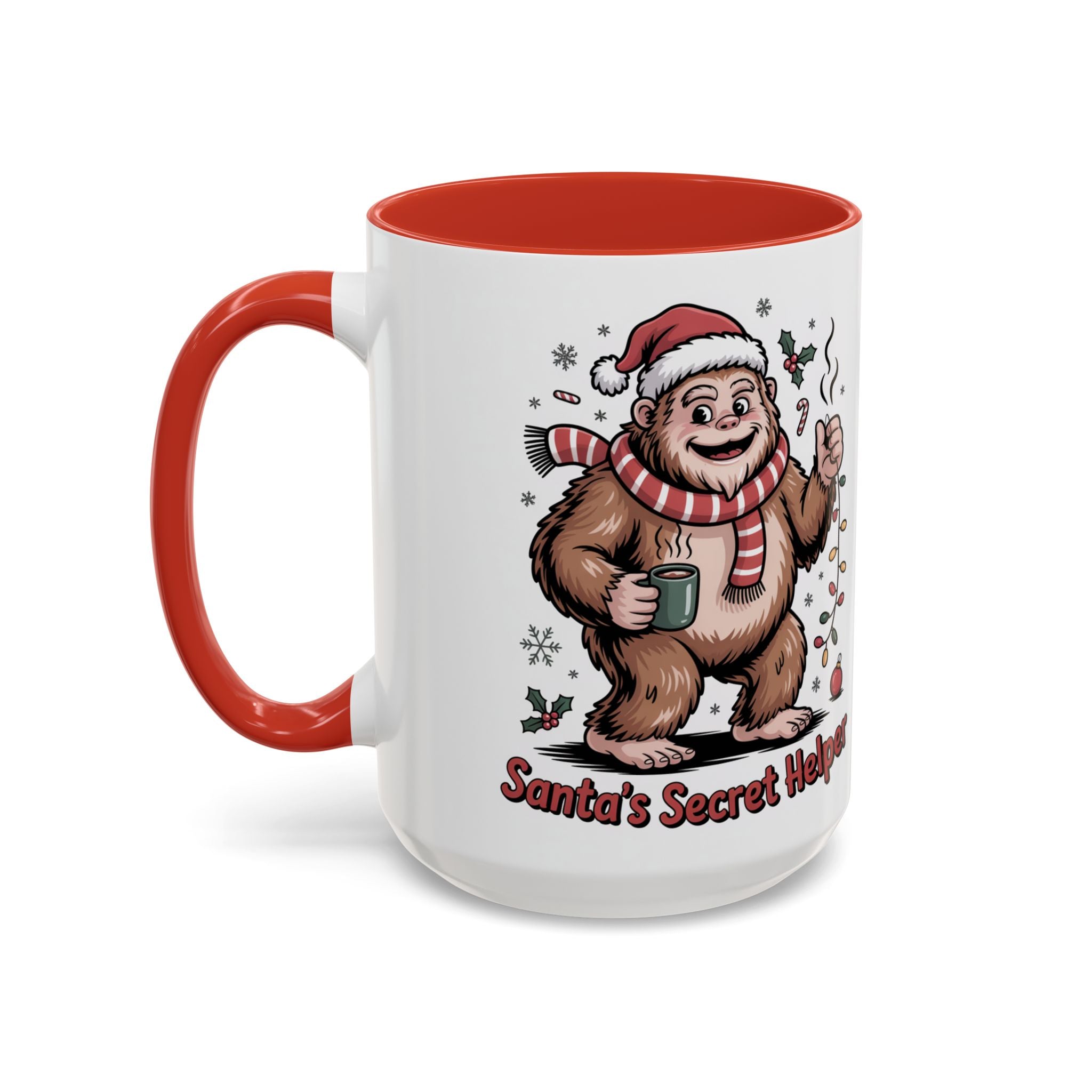 Christmas Coffee Mug with Santa and Reindeer