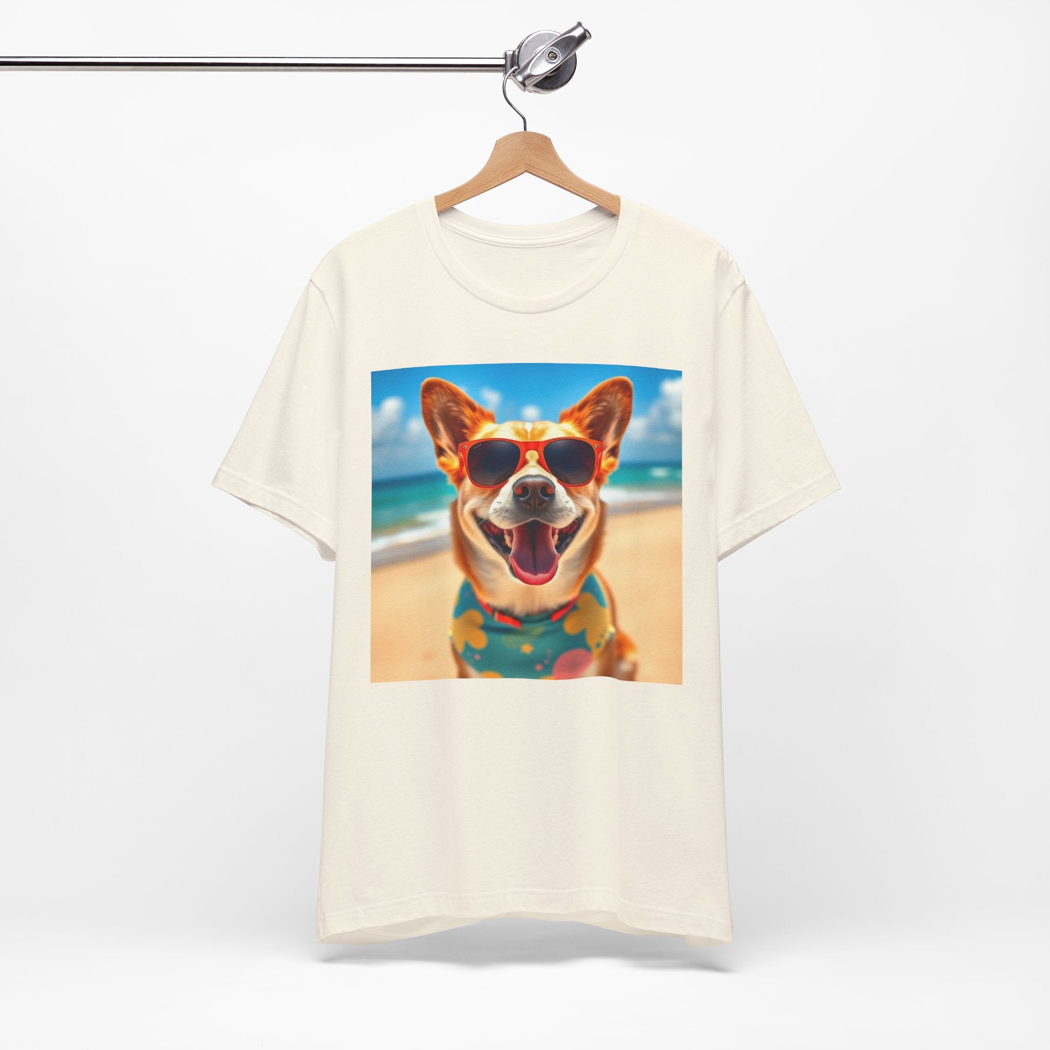 Happy Pup Beach Vibes Unisex Short Sleeve Tee