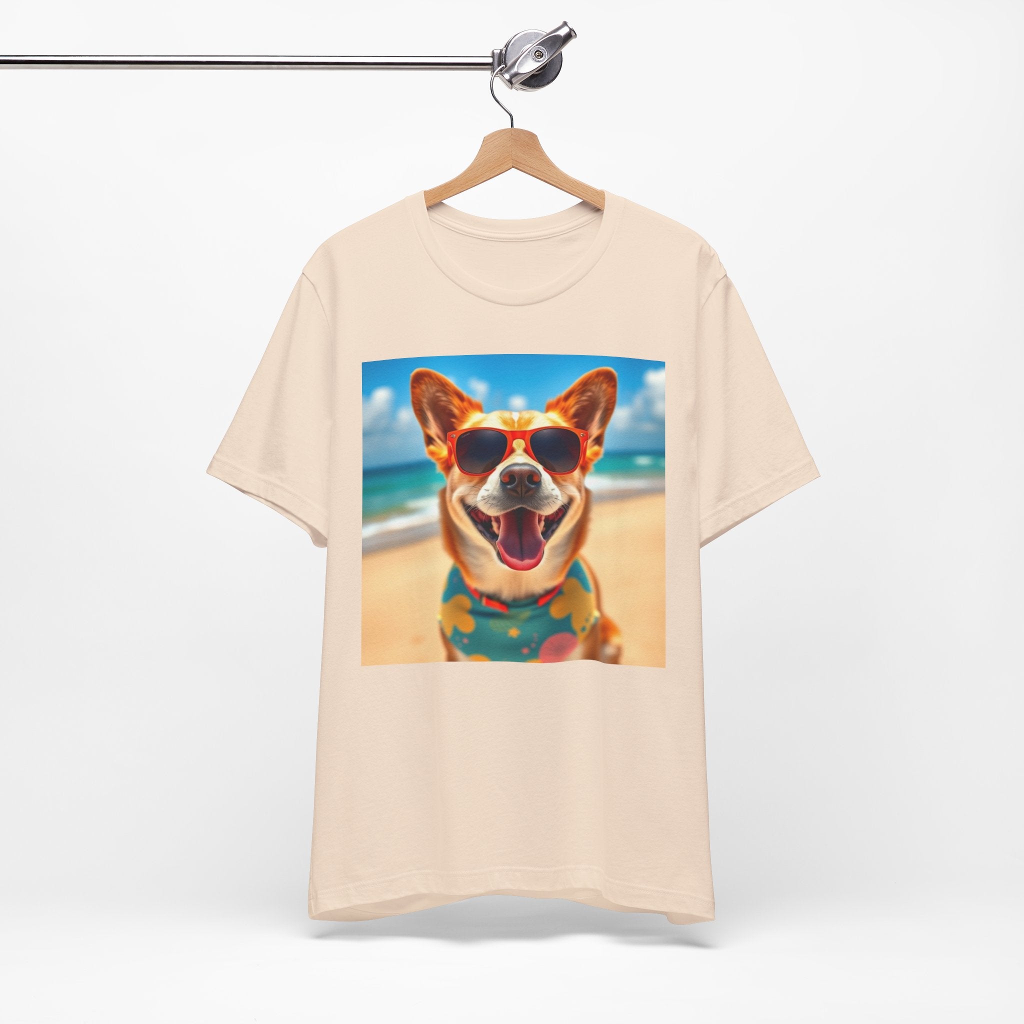 Happy Pup Beach Vibes Unisex Short Sleeve Tee