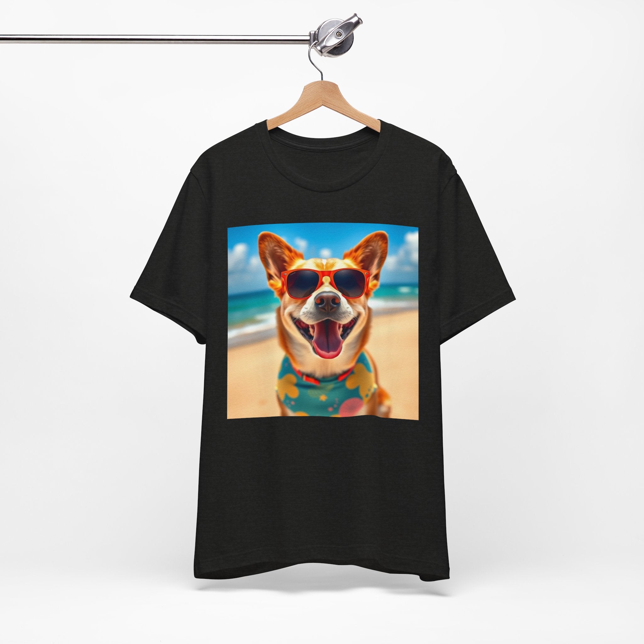 Happy Pup Beach Vibes Unisex Short Sleeve Tee
