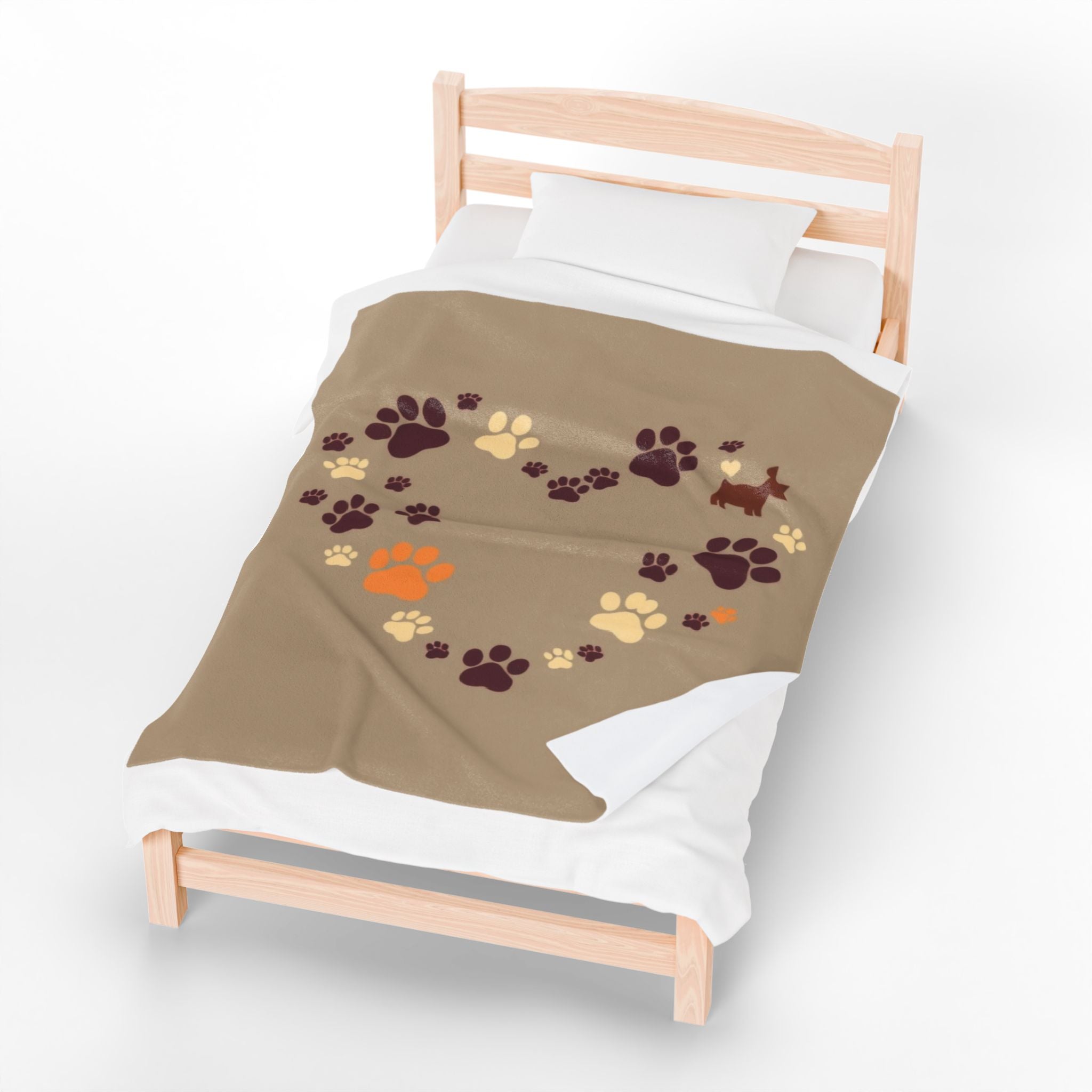 Cozy Pet Love Velveteen Plush Blanket