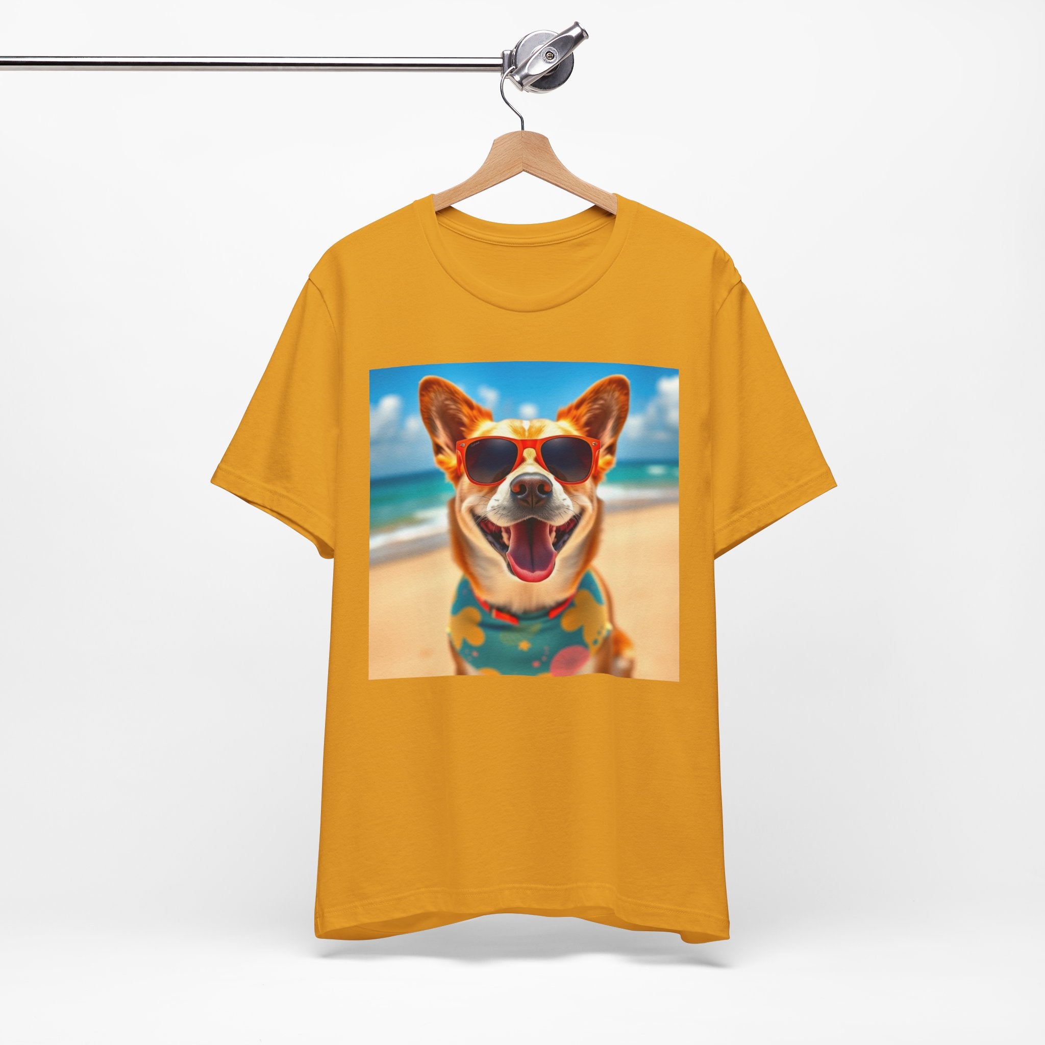 Happy Pup Beach Vibes Unisex Short Sleeve Tee