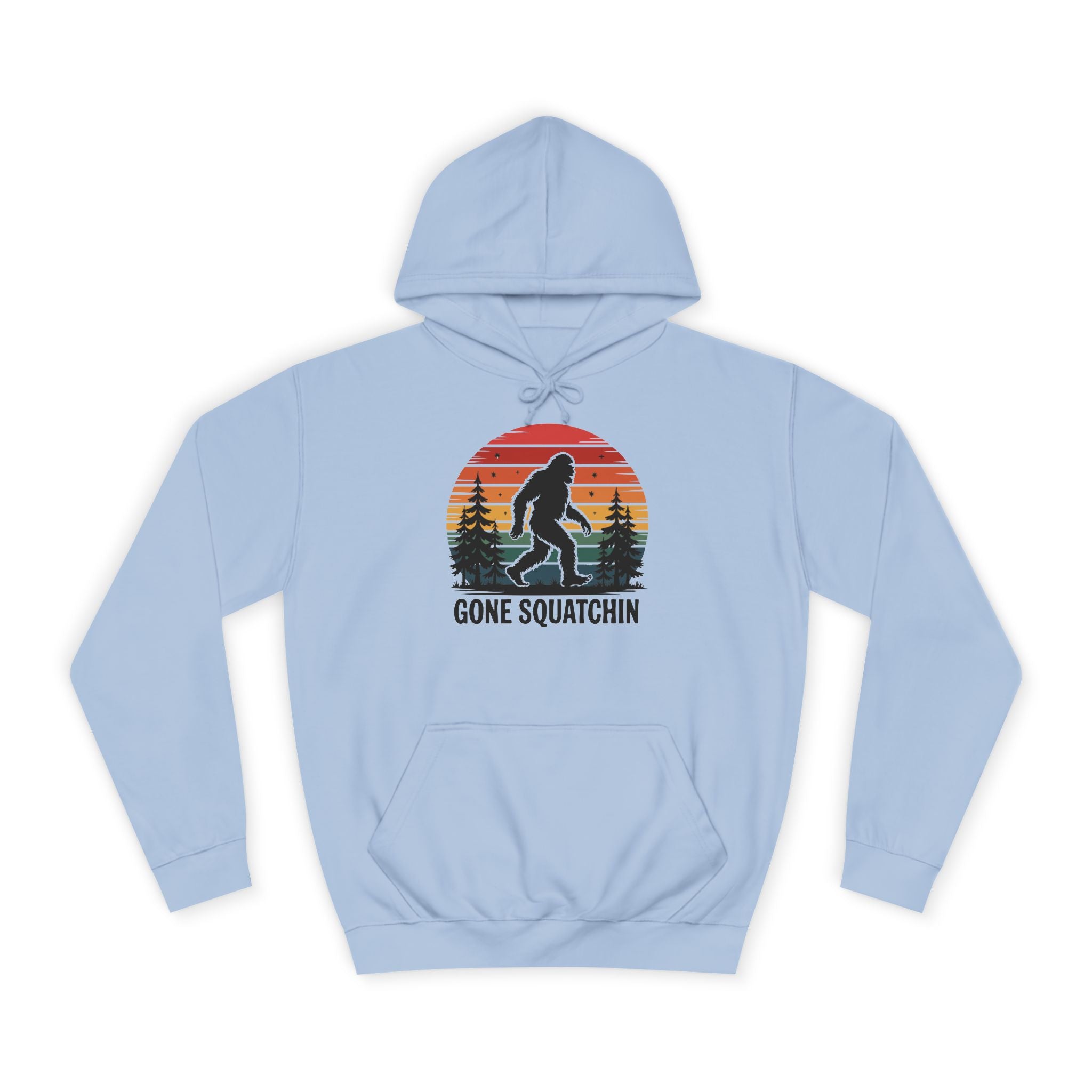 Retro Bigfoot Hoodie - "Gone Squatchin"