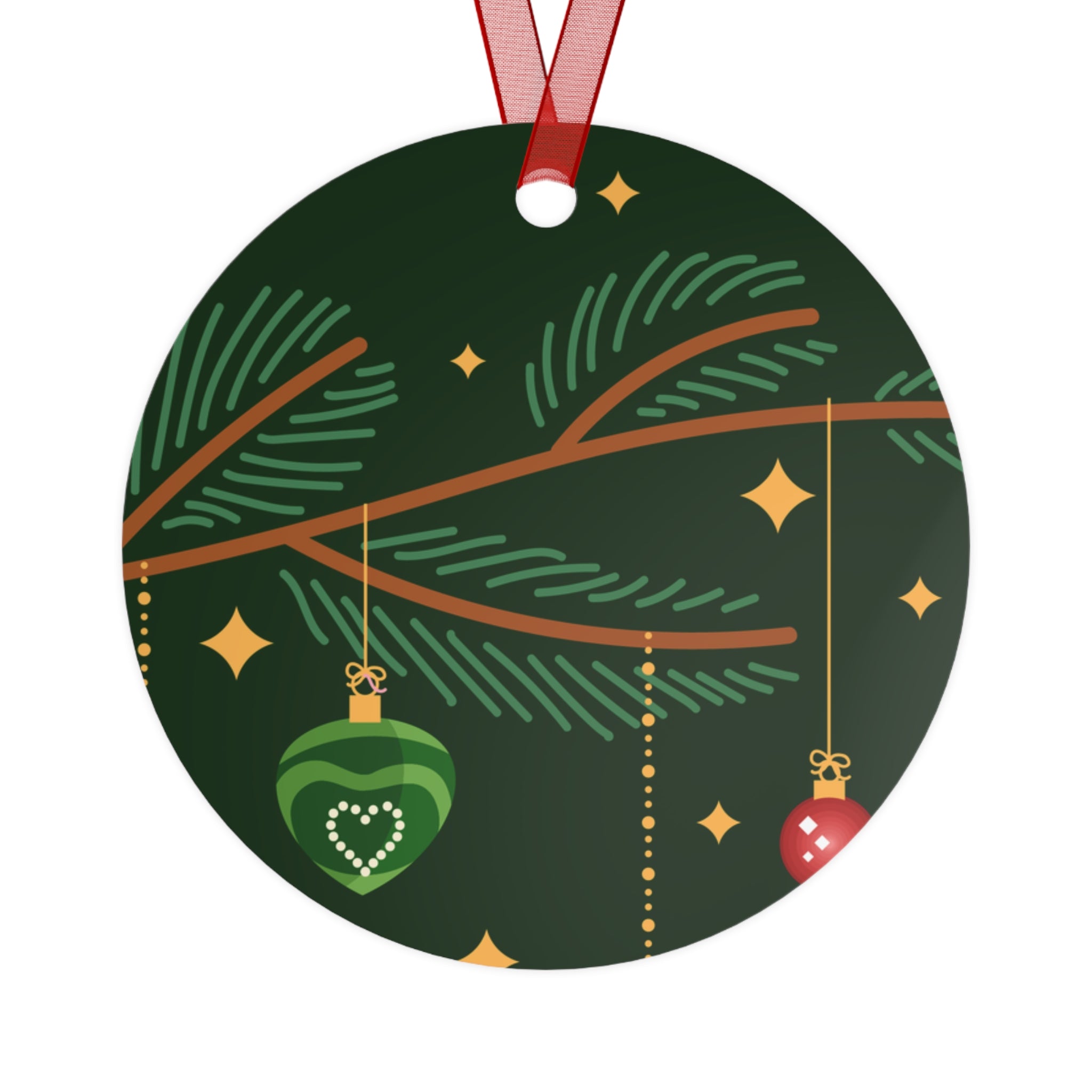 Festive Metal Ornaments Set - Merry Christmas & Holiday Decor with sasquatch