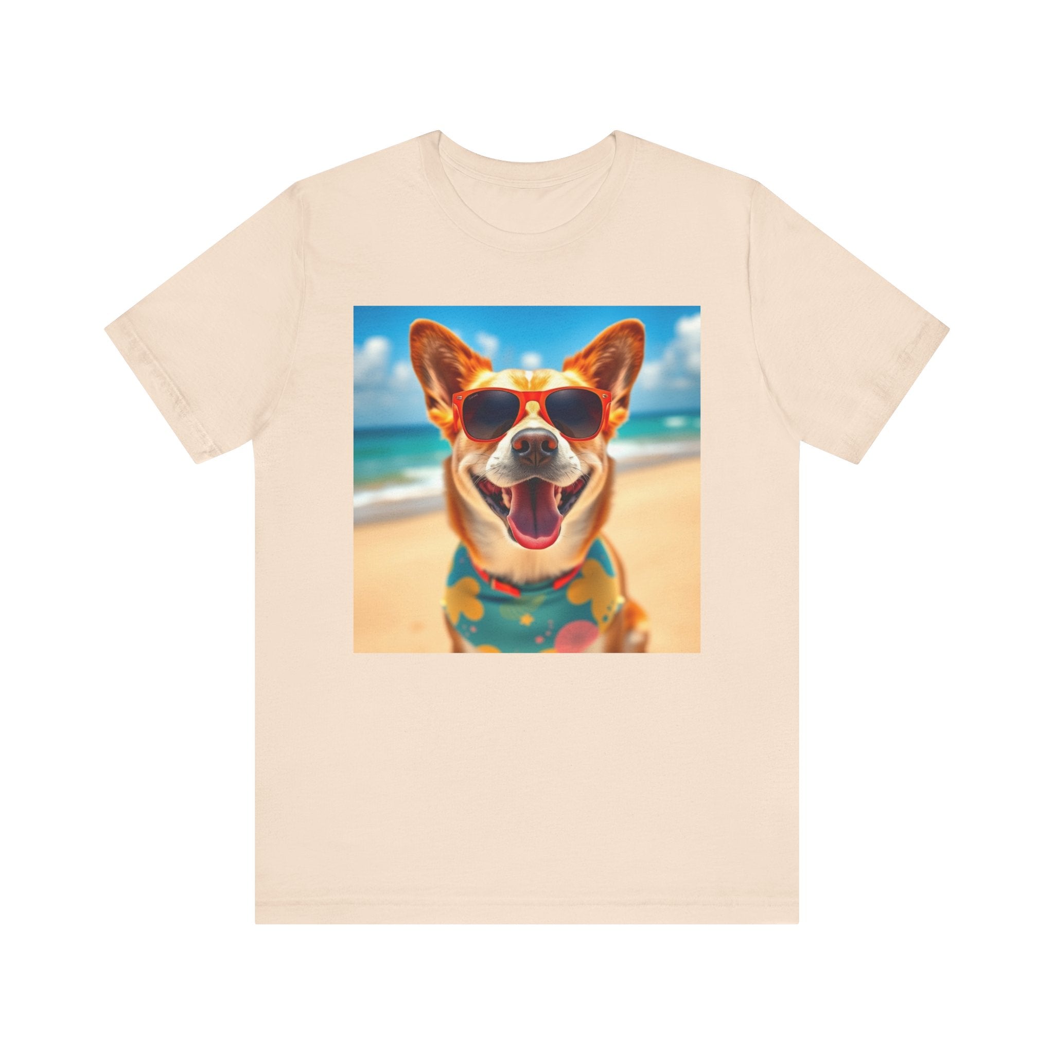 Happy Pup Beach Vibes Unisex Short Sleeve Tee