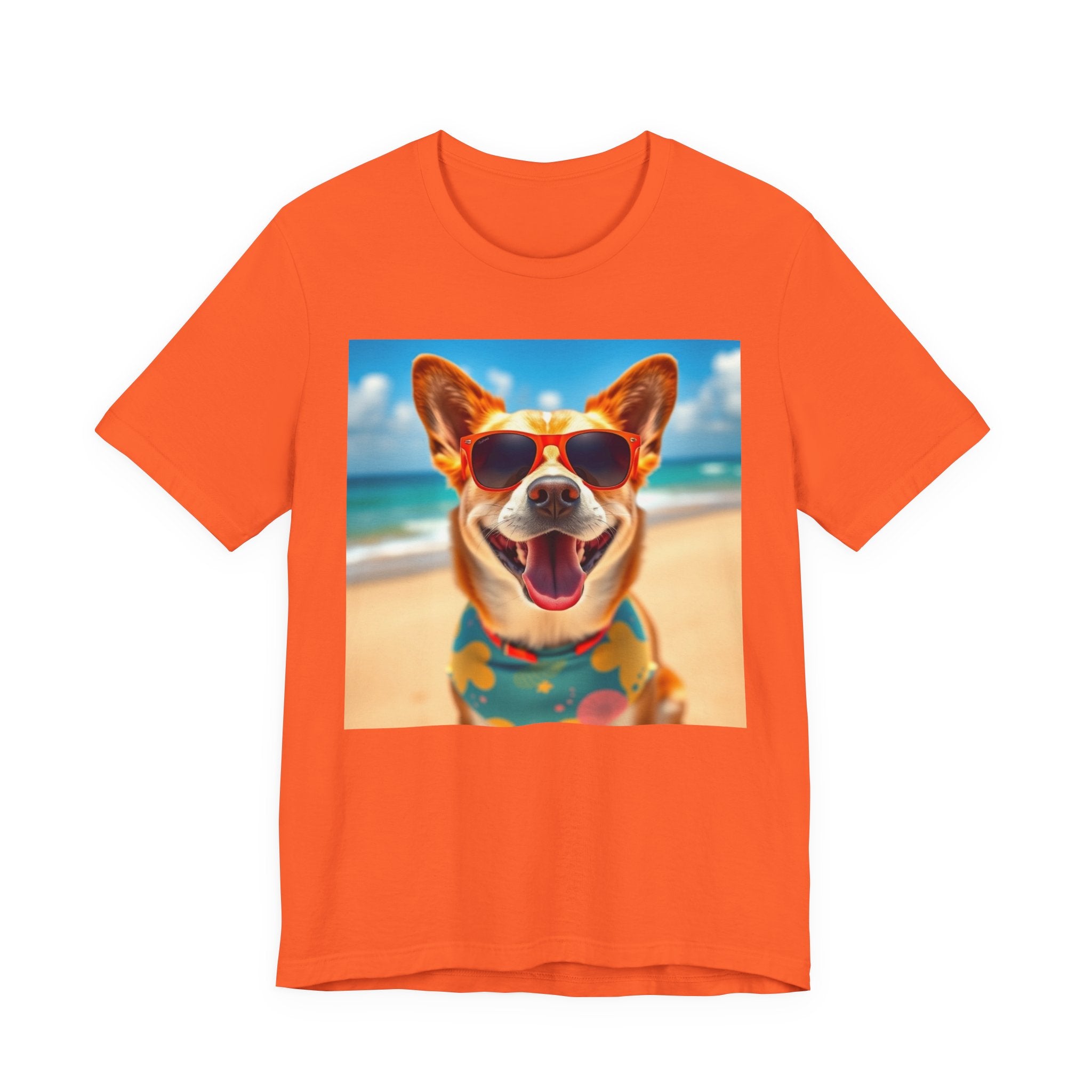 Happy Pup Beach Vibes Unisex Short Sleeve Tee