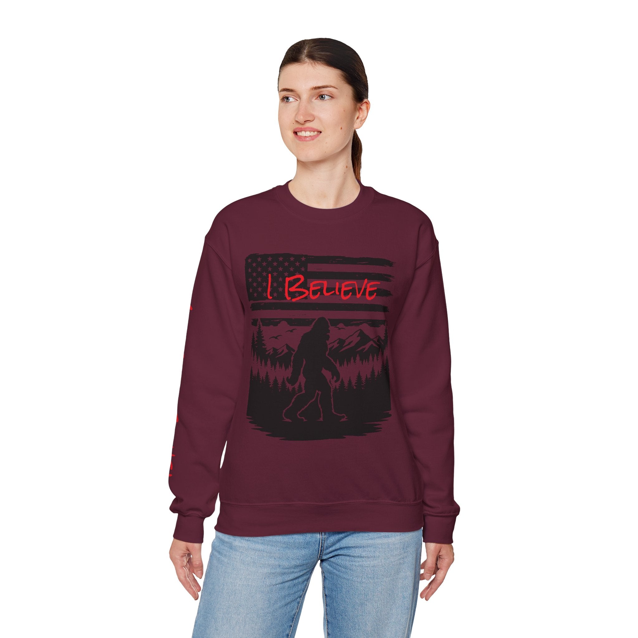 Bigfoot Believer Unisex Crewneck Sweatshirt