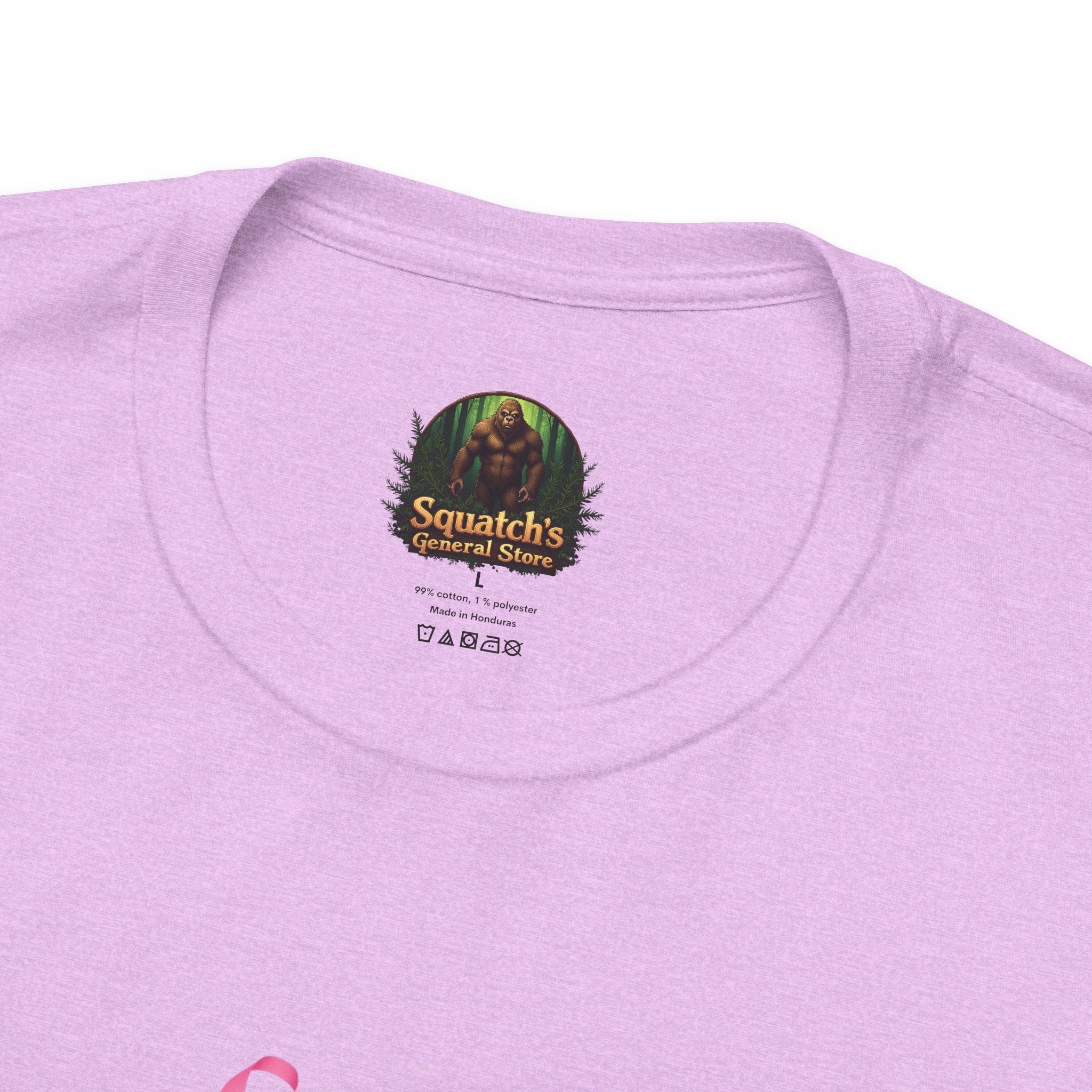 Breast Cancer Awareness Tee - Unisex Jersey Short Sleeve Shirt with Pink Ribbon Design