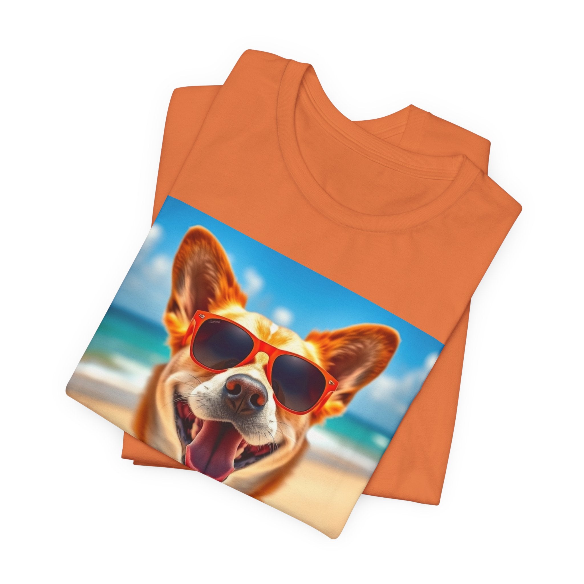 Happy Pup Beach Vibes Unisex Short Sleeve Tee