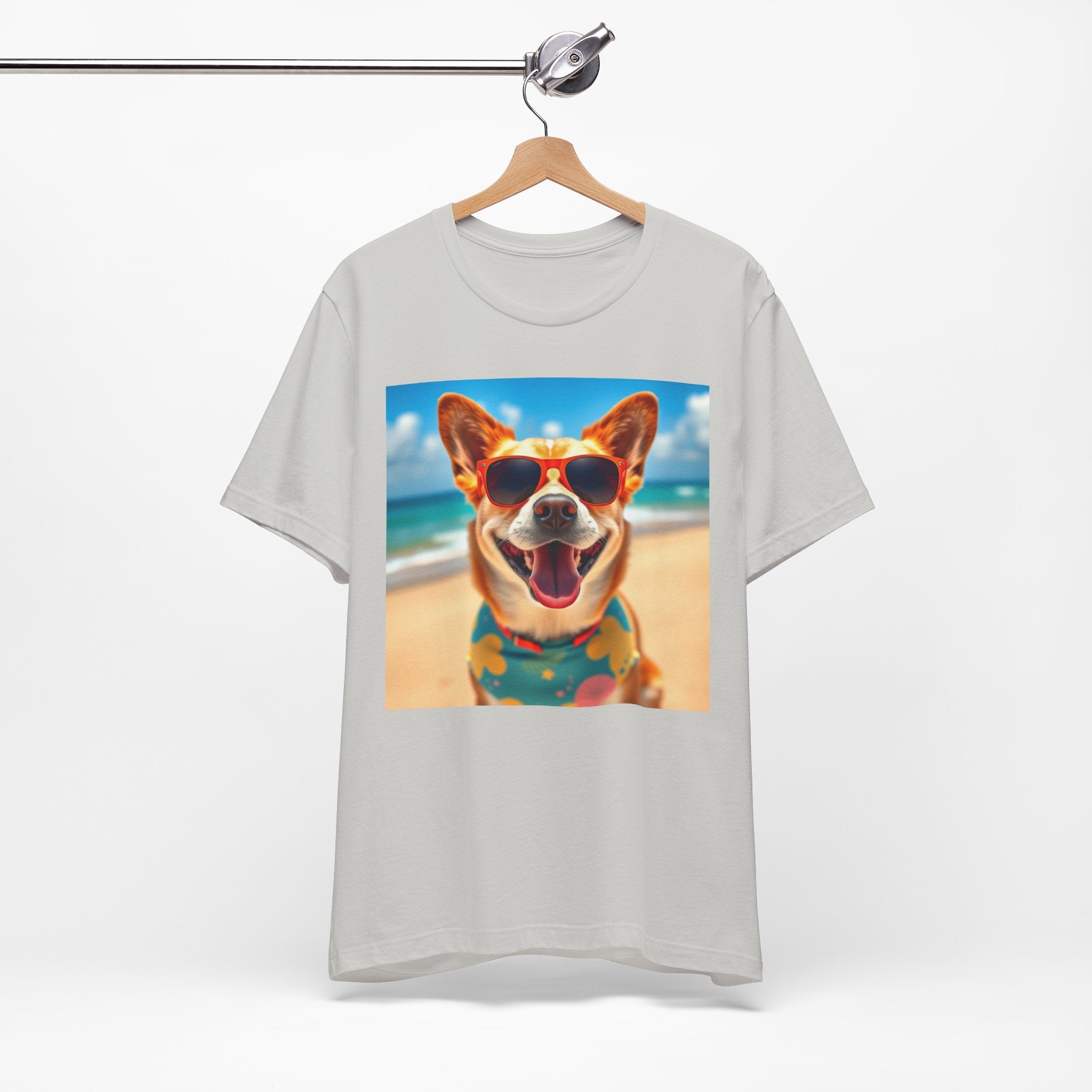 Happy Pup Beach Vibes Unisex Short Sleeve Tee