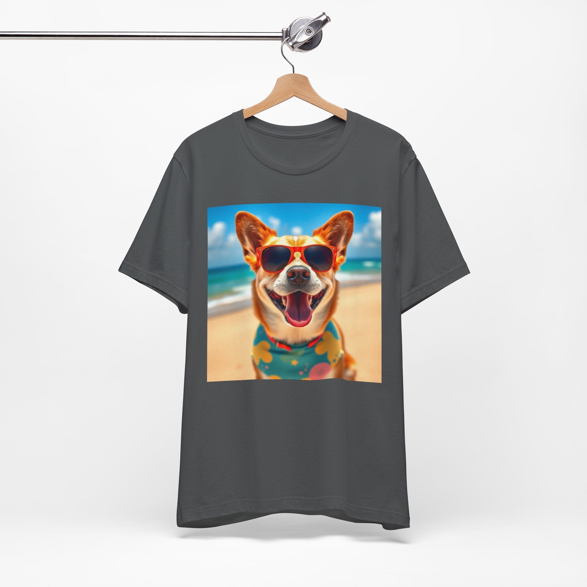 Happy Pup Beach Vibes Unisex Short Sleeve Tee