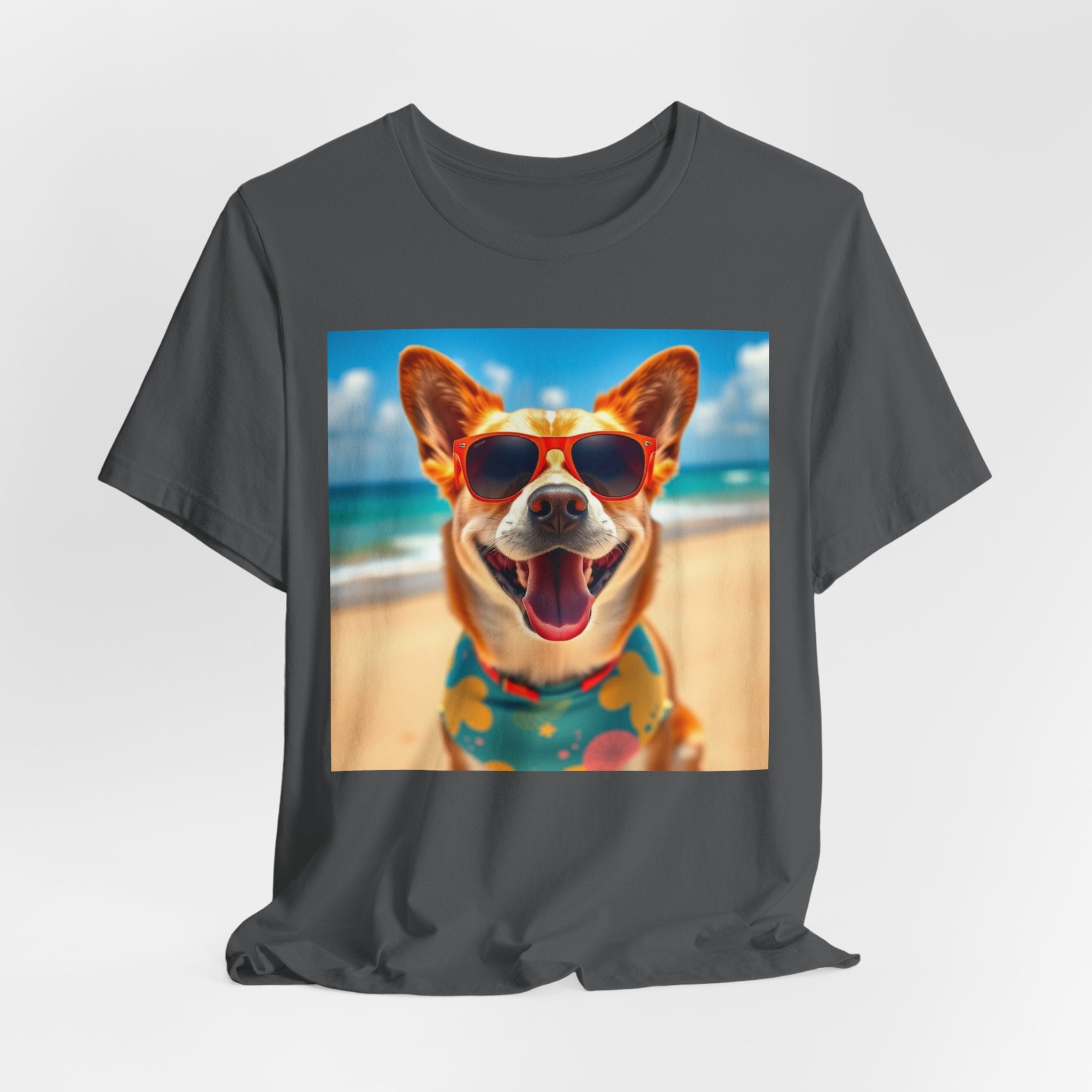 Happy Pup Beach Vibes Unisex Short Sleeve Tee