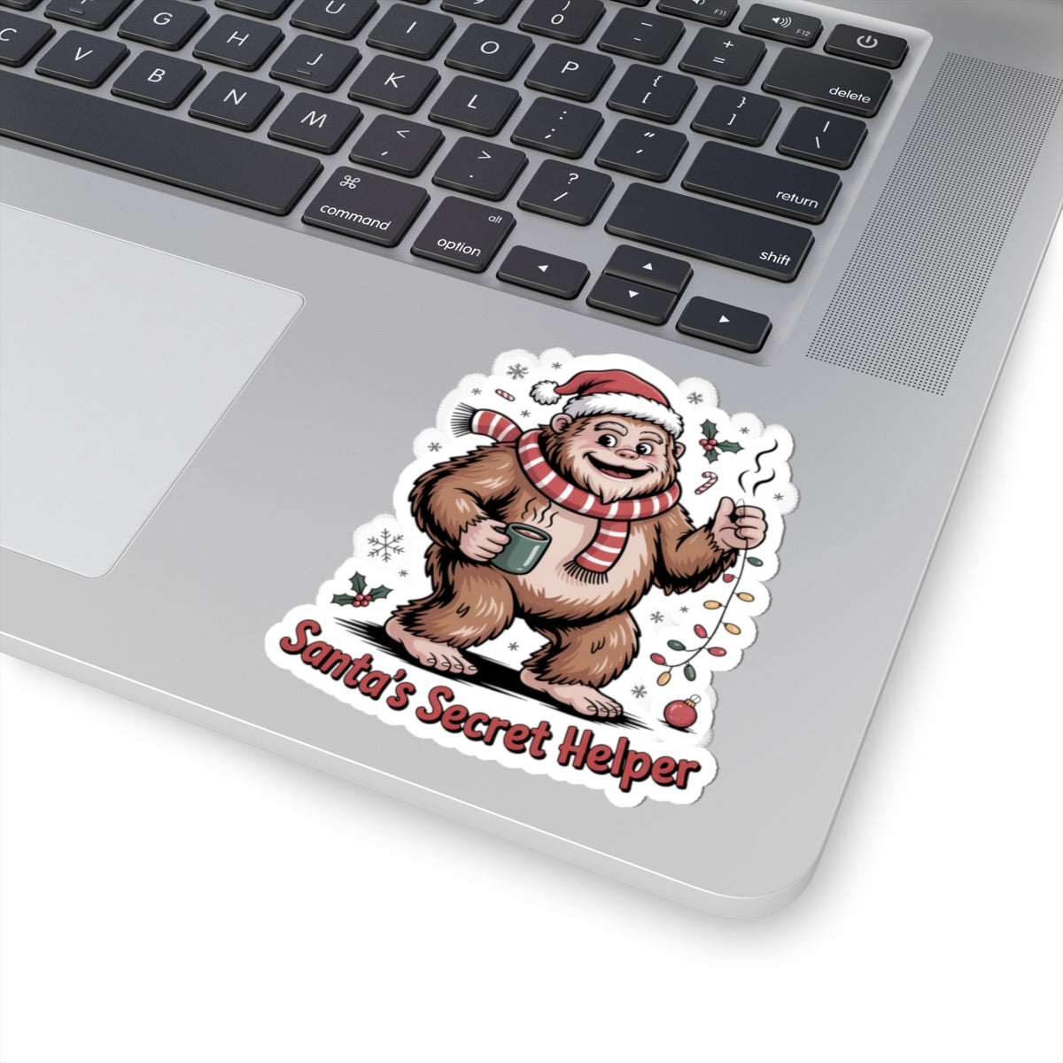 Santa's Secret Helper Kiss-Cut Stickers - Perfect for Holiday Cheer and Gifting